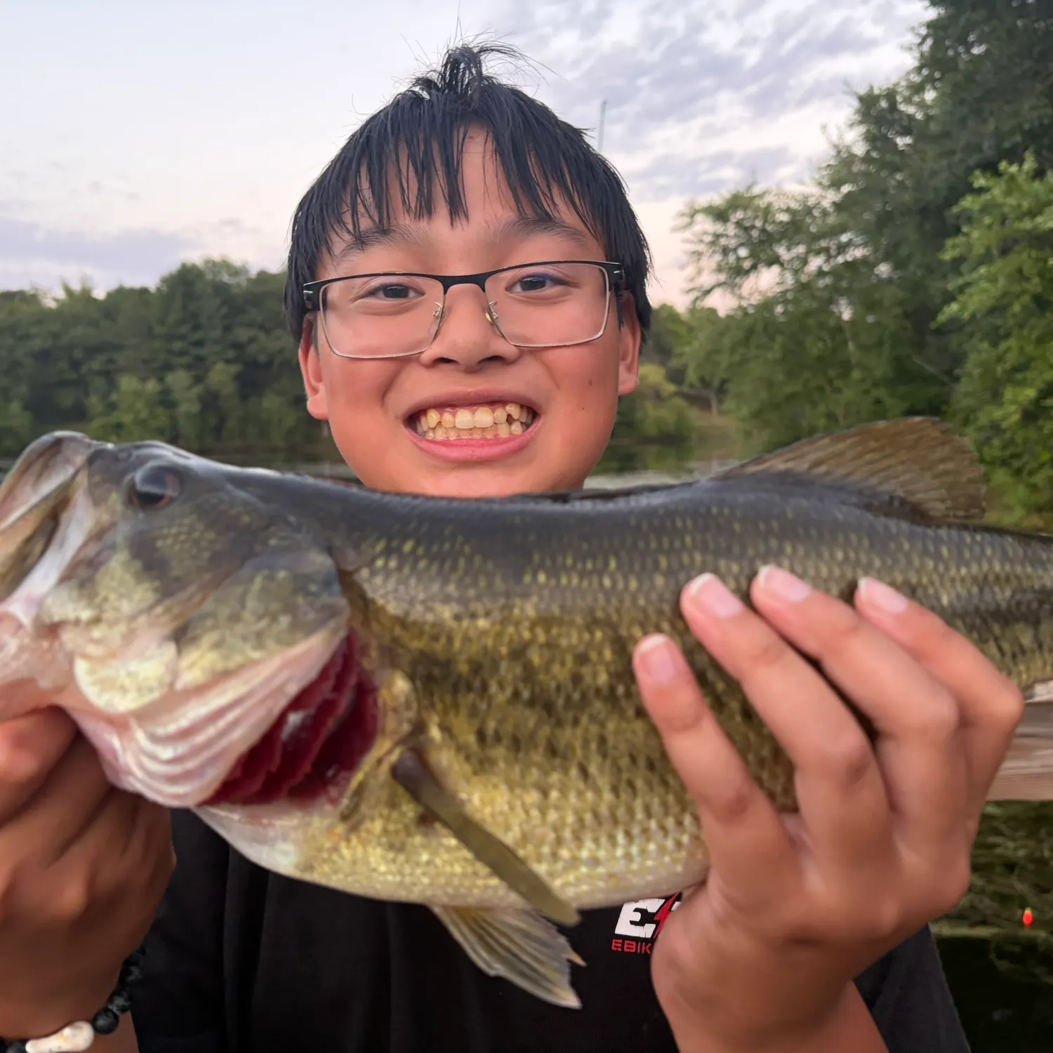 Largemouth bass caught on Fishbrain