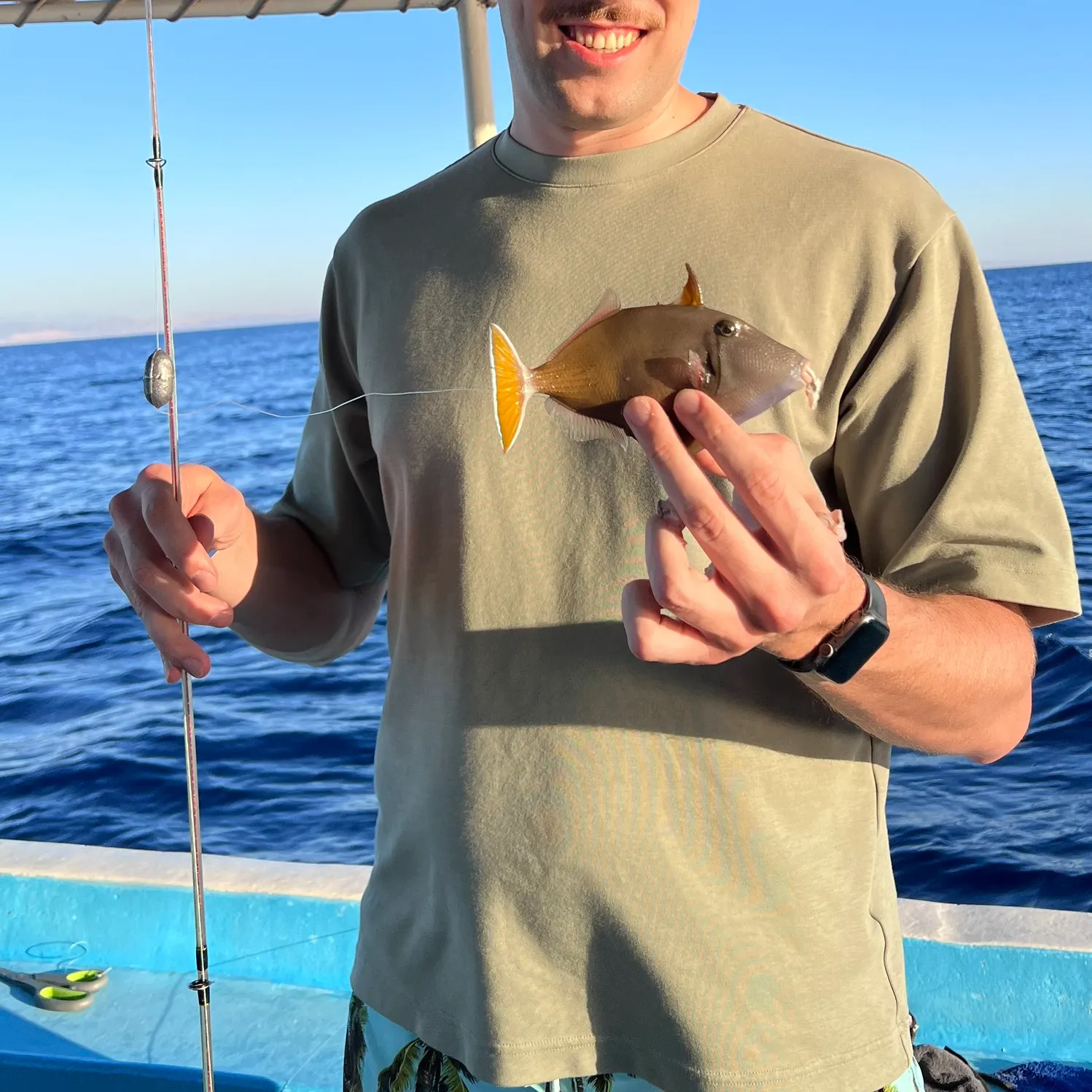 The most recent Halfmoon triggerfish catches on Fishbrain