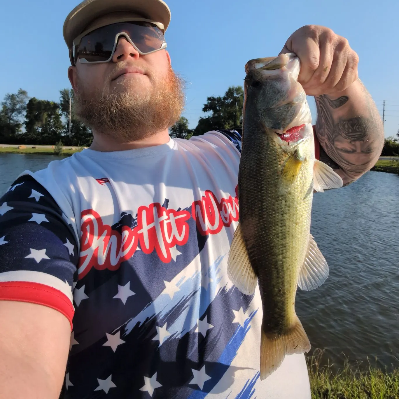 Largemouth bass caught on Fishbrain