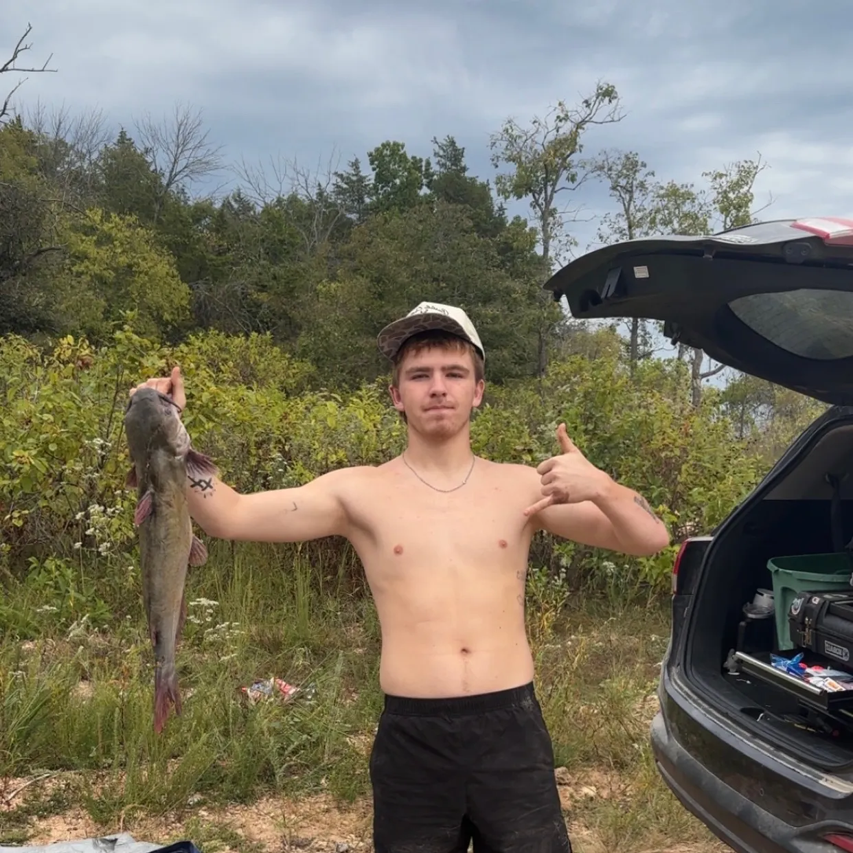 Channel catfish caught on Fishbrain