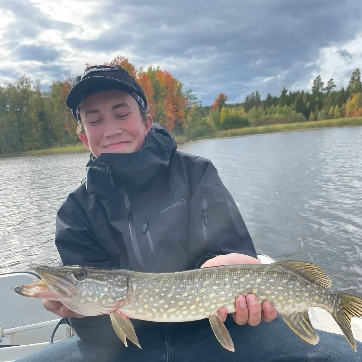 Northern pike caught on Fishbrain