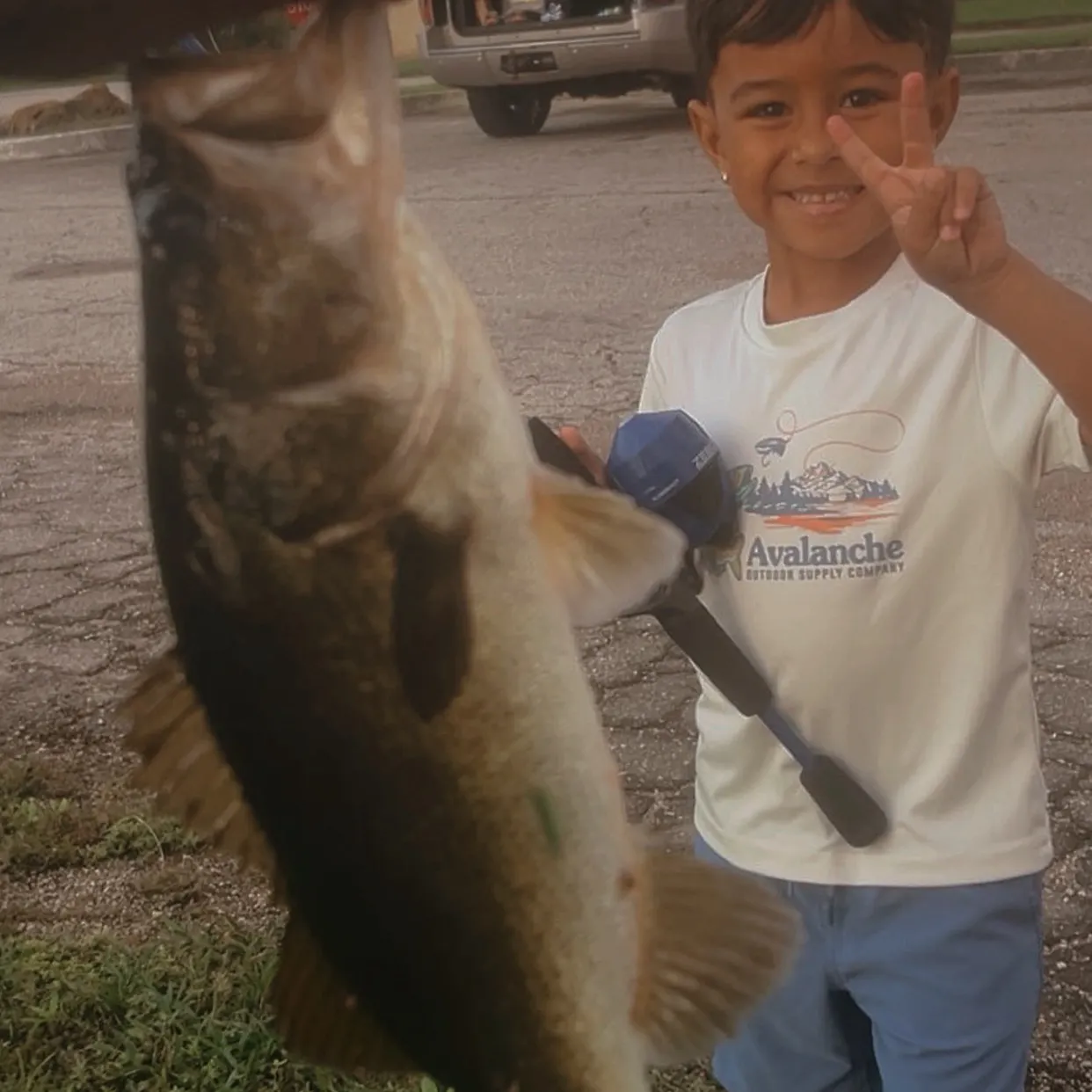 Largemouth bass caught on Fishbrain