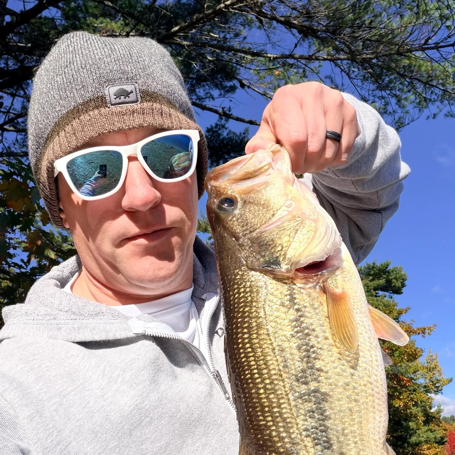 Largemouth bass caught on Fishbrain
