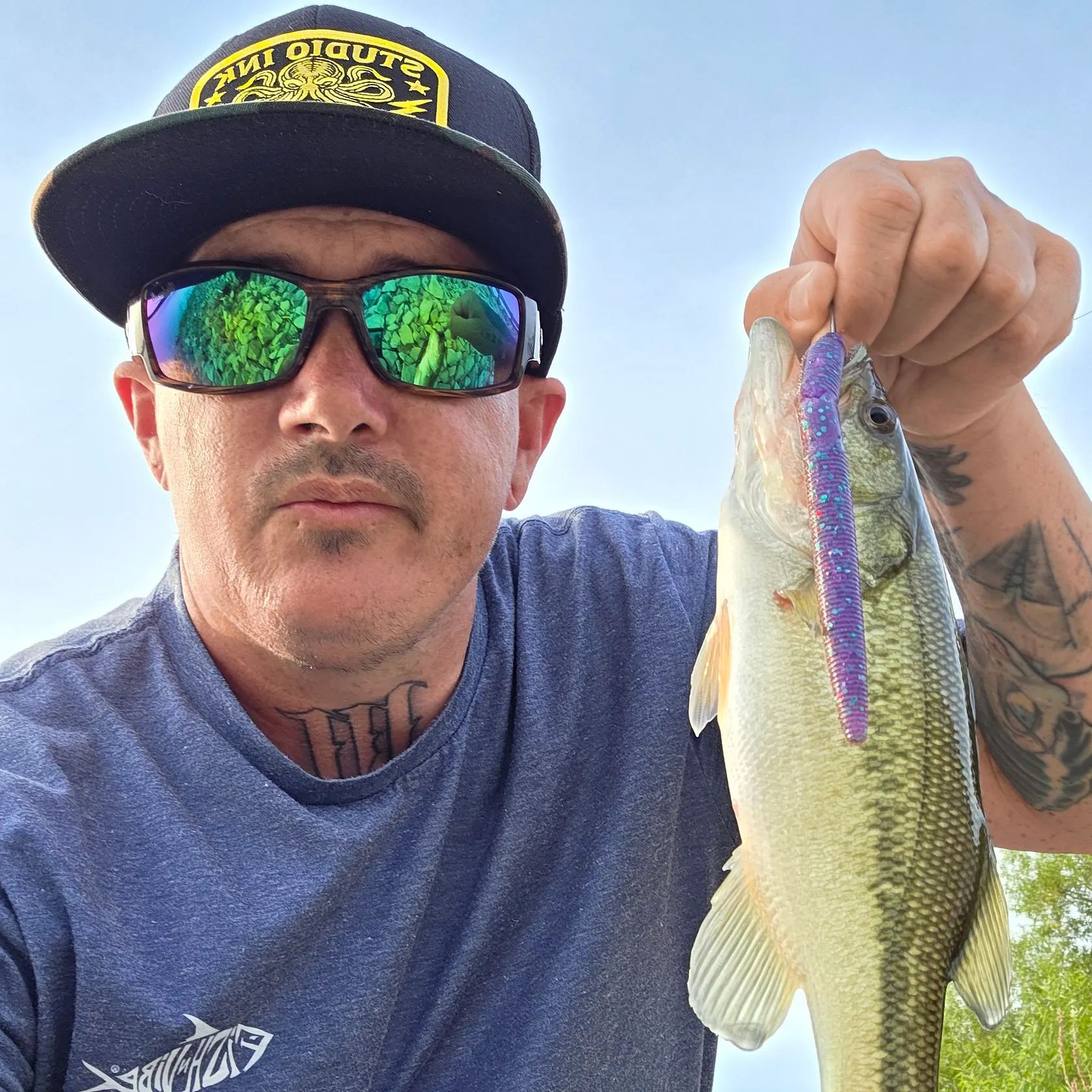 Largemouth bass caught on Fishbrain