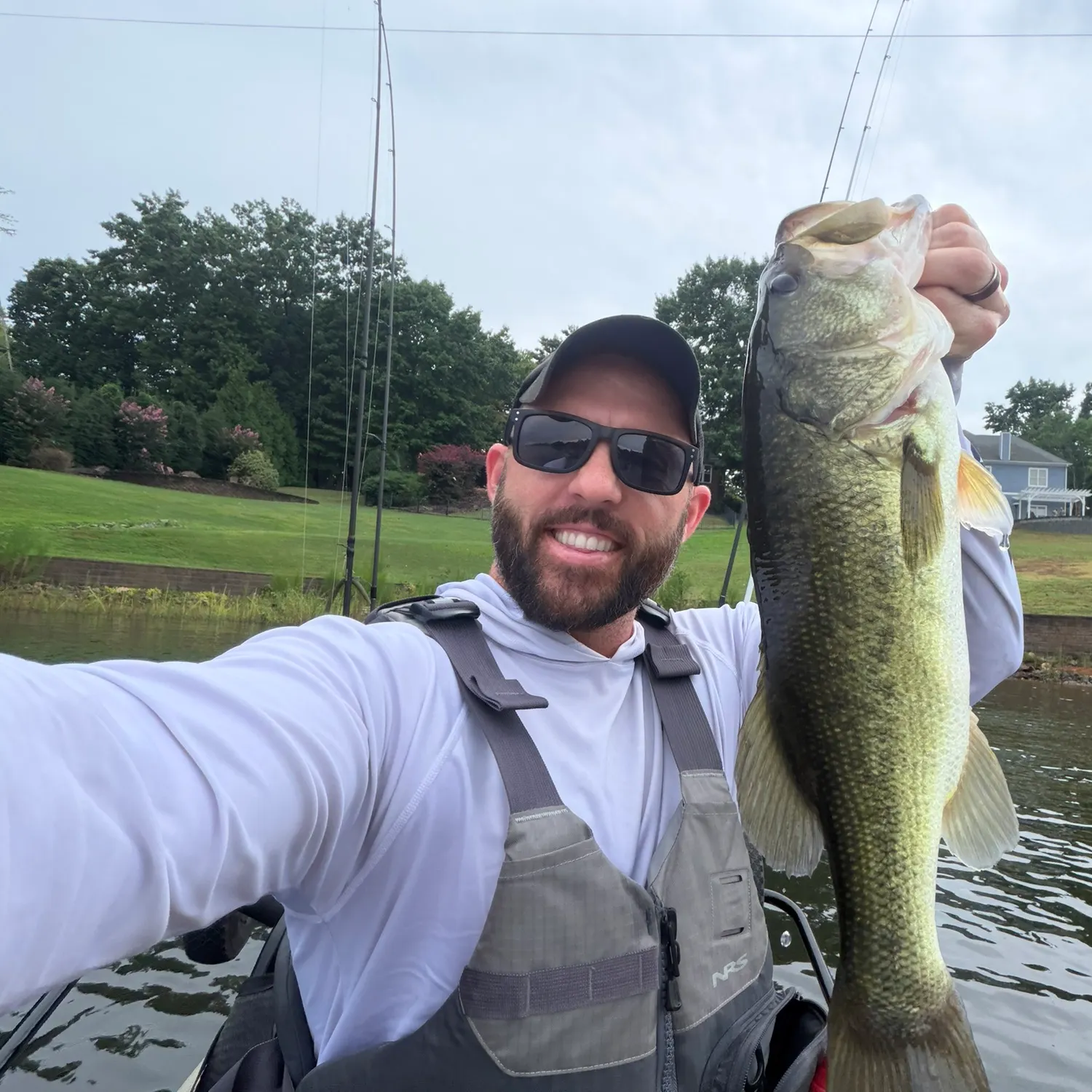 Largemouth bass caught on Fishbrain