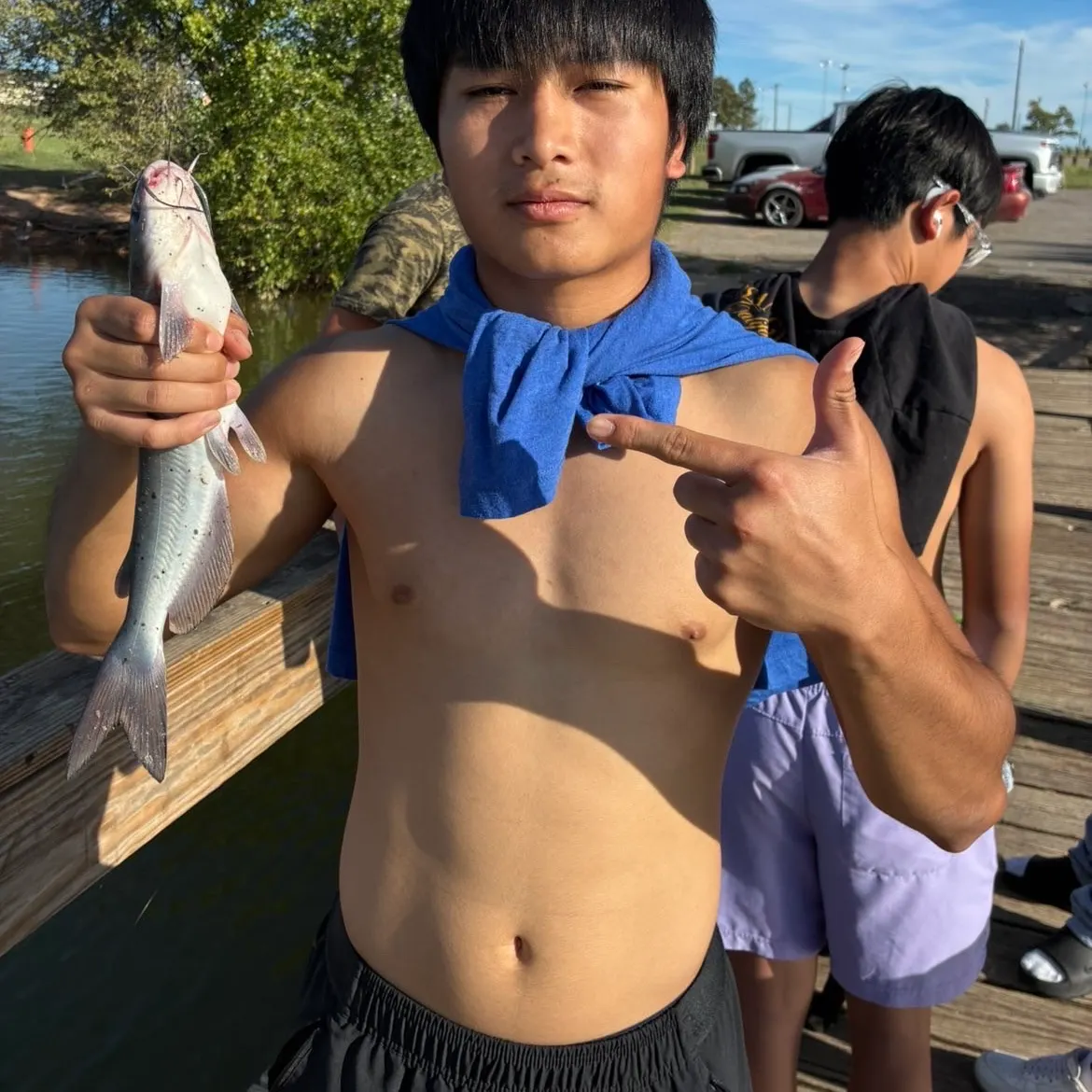 Channel catfish caught on Fishbrain