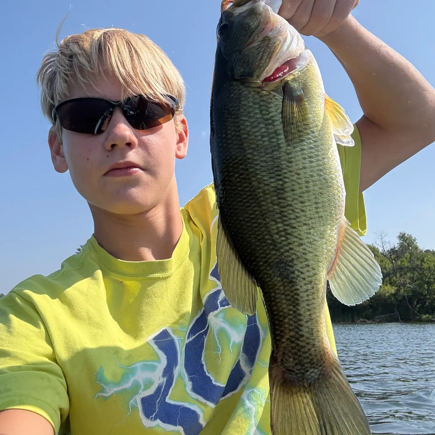 Largemouth bass caught on Fishbrain