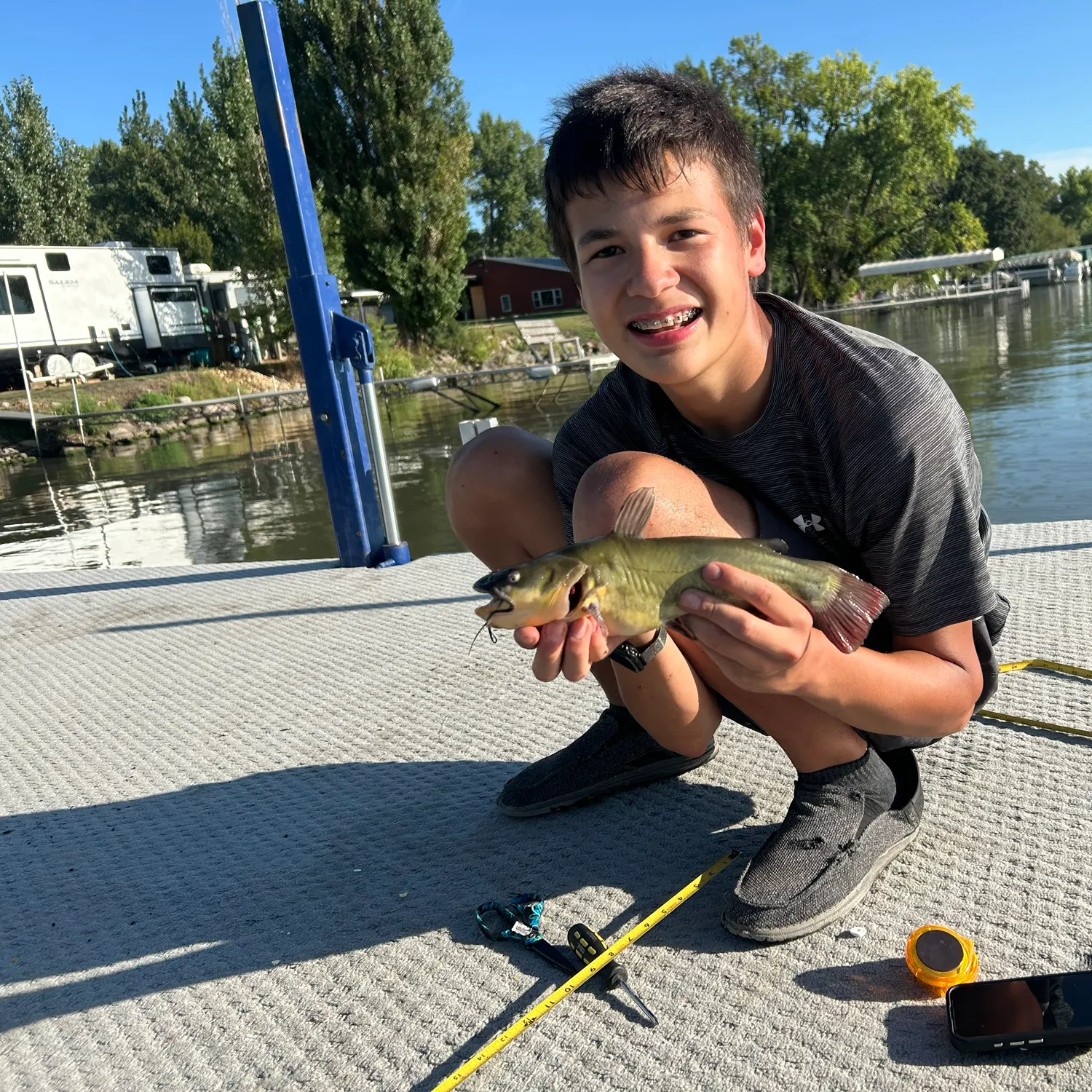 Yellow bullhead caught on Fishbrain