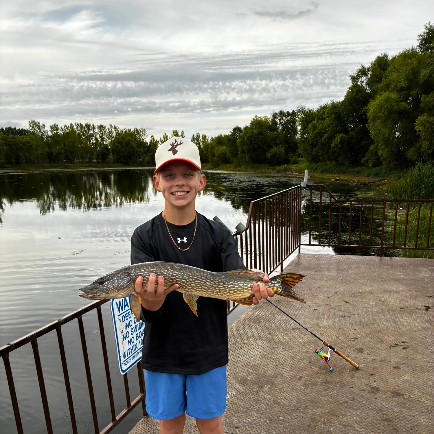 Northern pike caught on Fishbrain