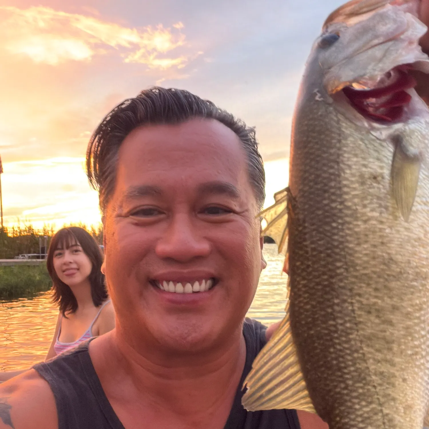 Largemouth bass caught on Fishbrain