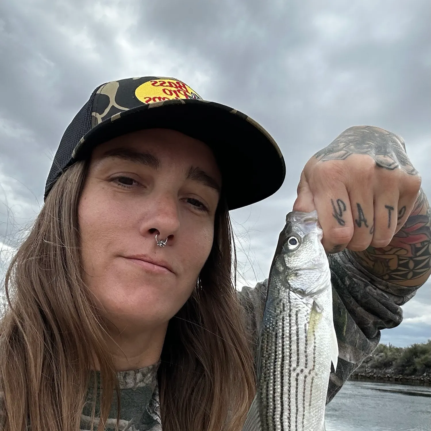Striped bass caught on Fishbrain