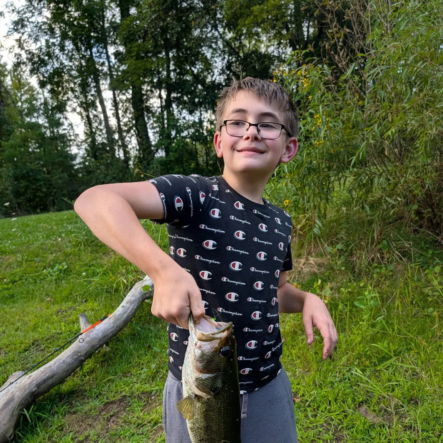 Largemouth bass caught on Fishbrain
