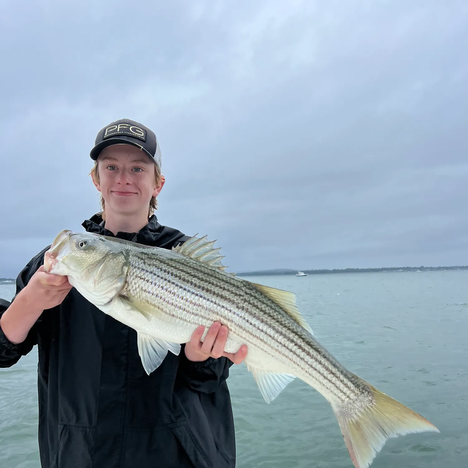 Striped bass caught on Fishbrain
