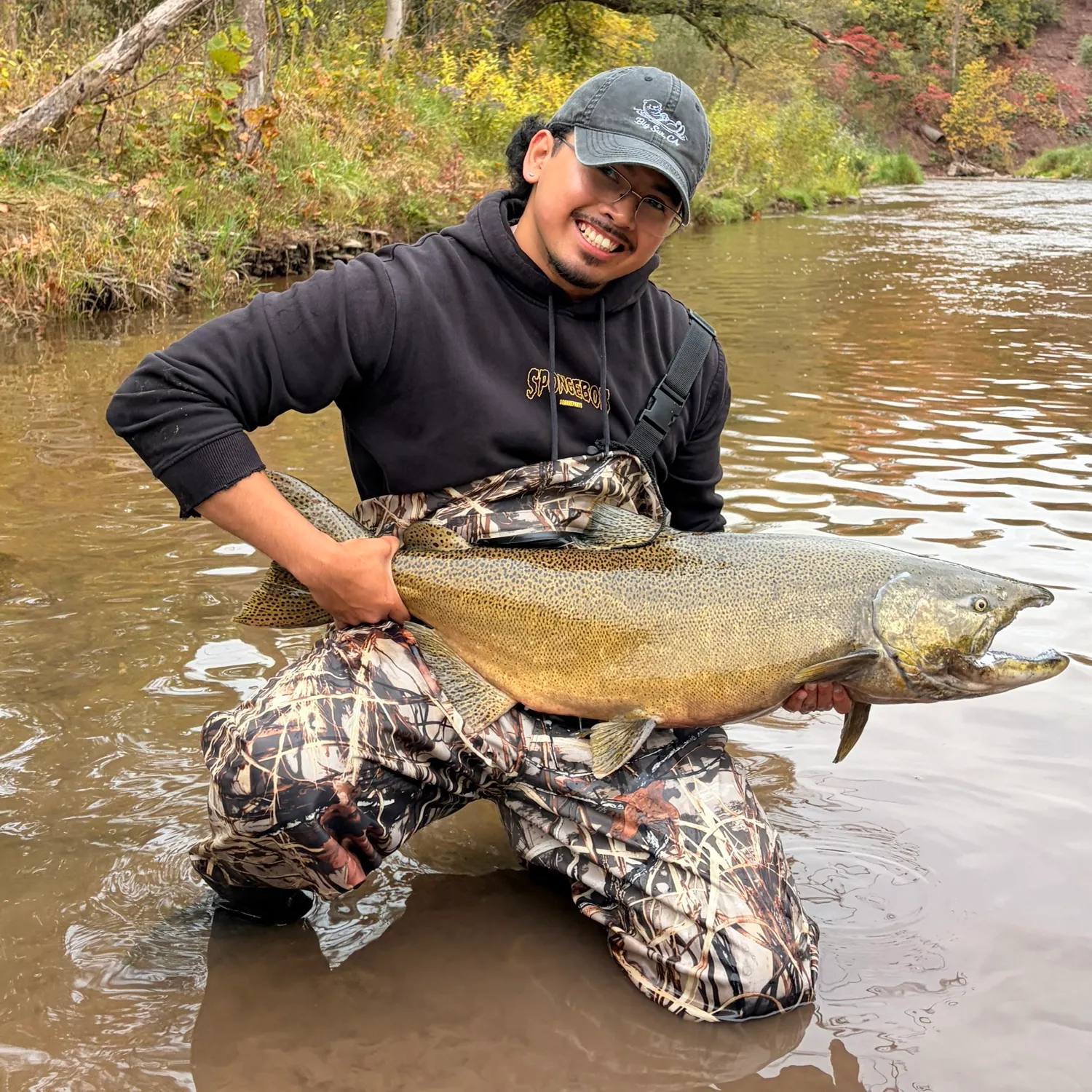 Chinook salmon caught on Fishbrain