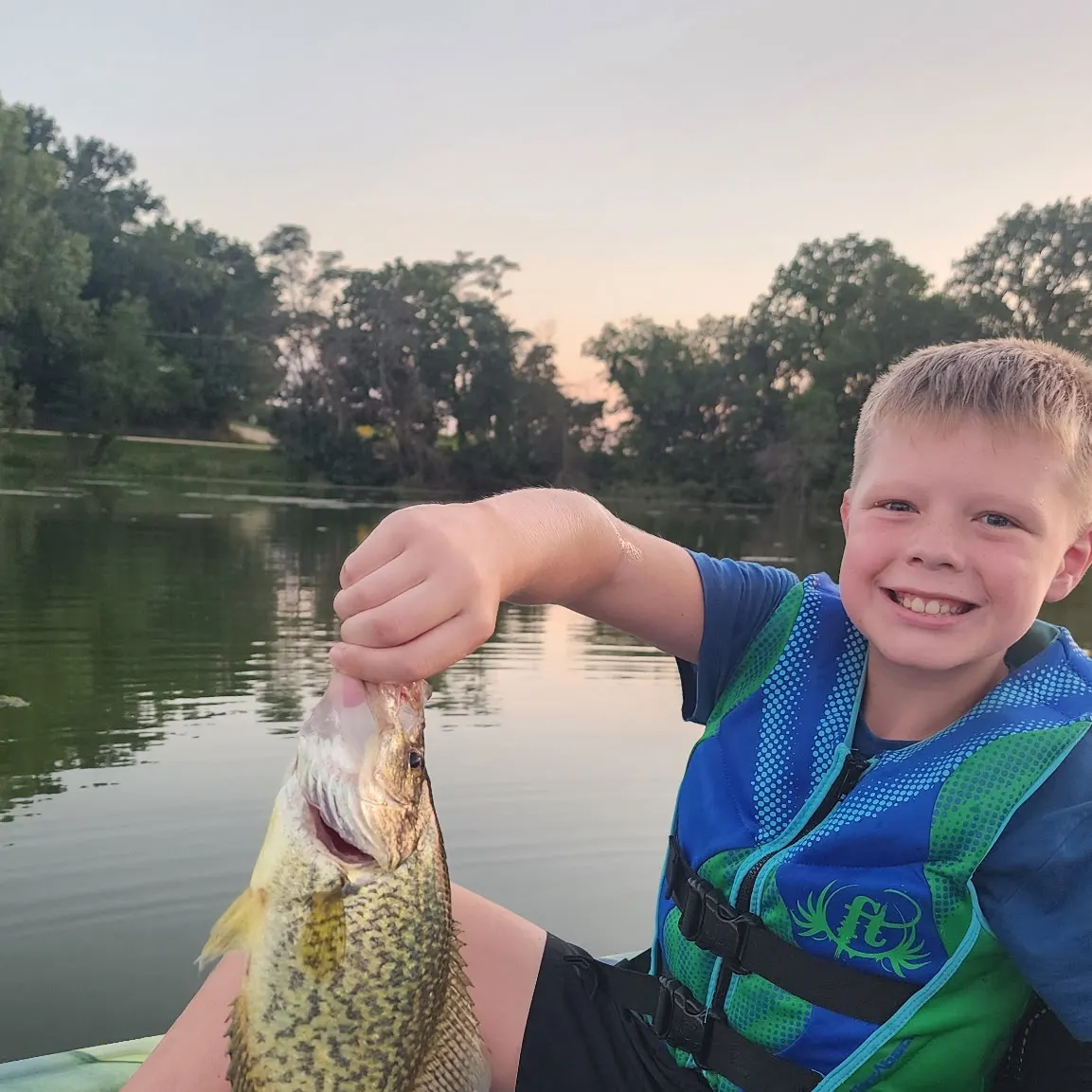 Black crappie caught on Fishbrain