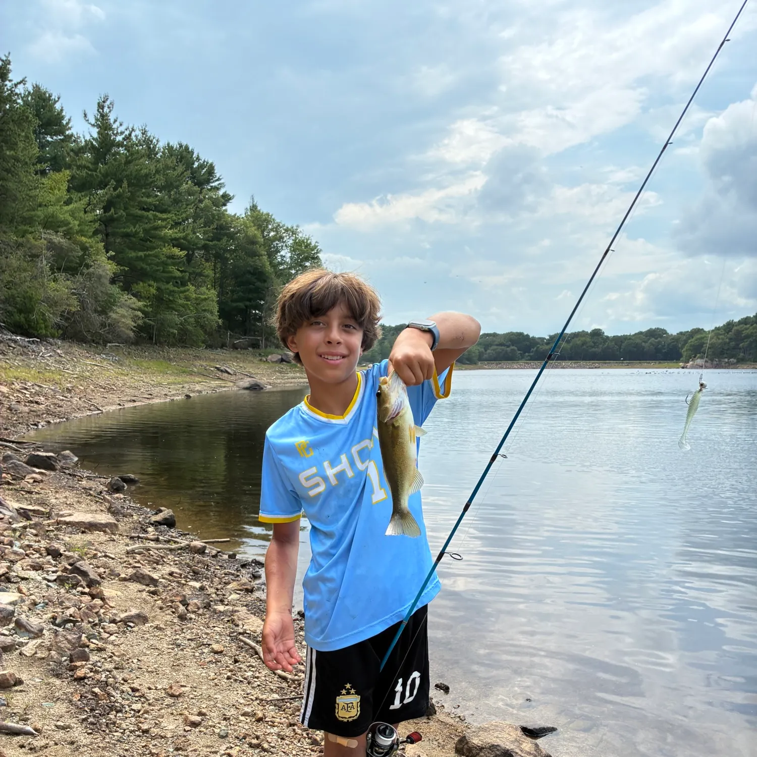 Largemouth bass caught on Fishbrain