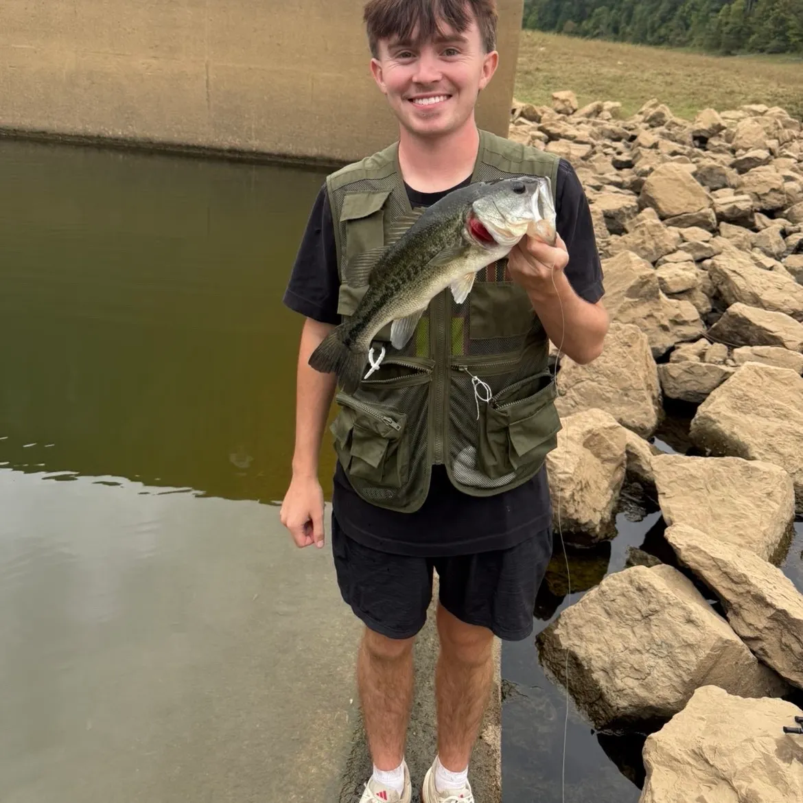 Largemouth bass caught on Fishbrain