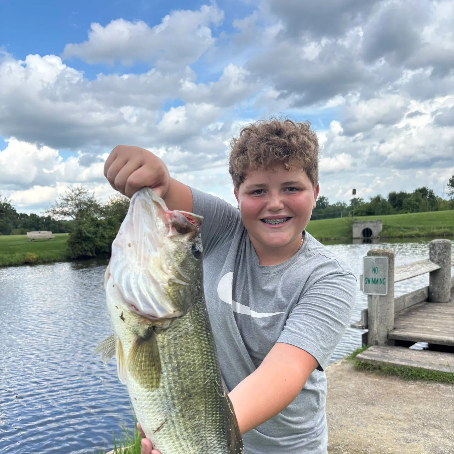 Largemouth bass caught on Fishbrain