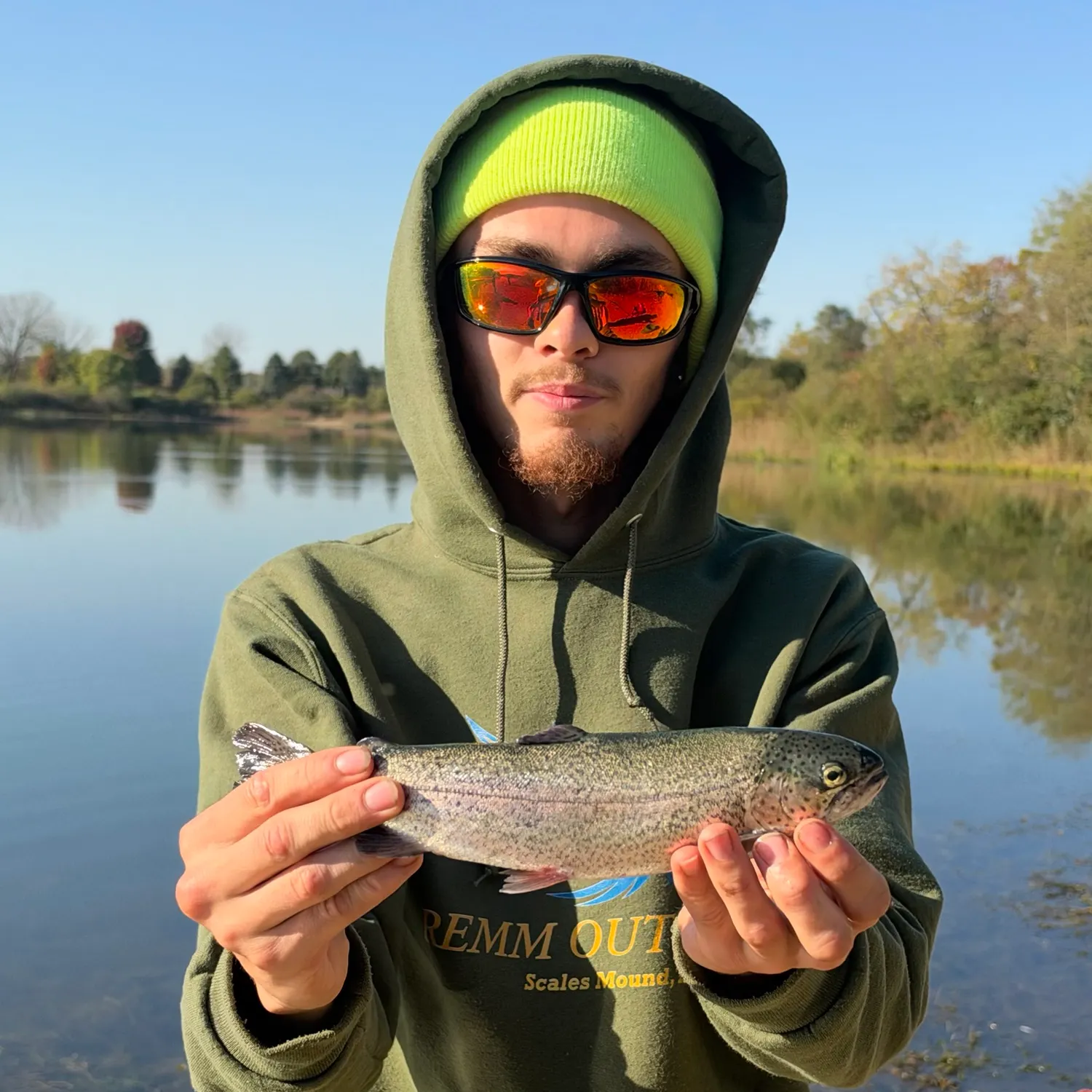Rainbow trout caught on Fishbrain