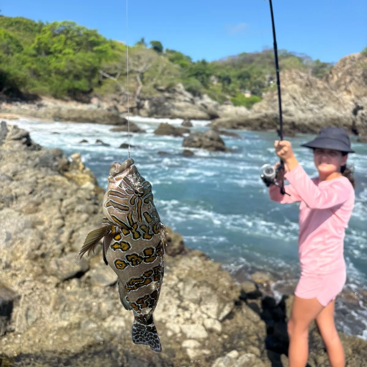 Spotted sand bass caught on Fishbrain