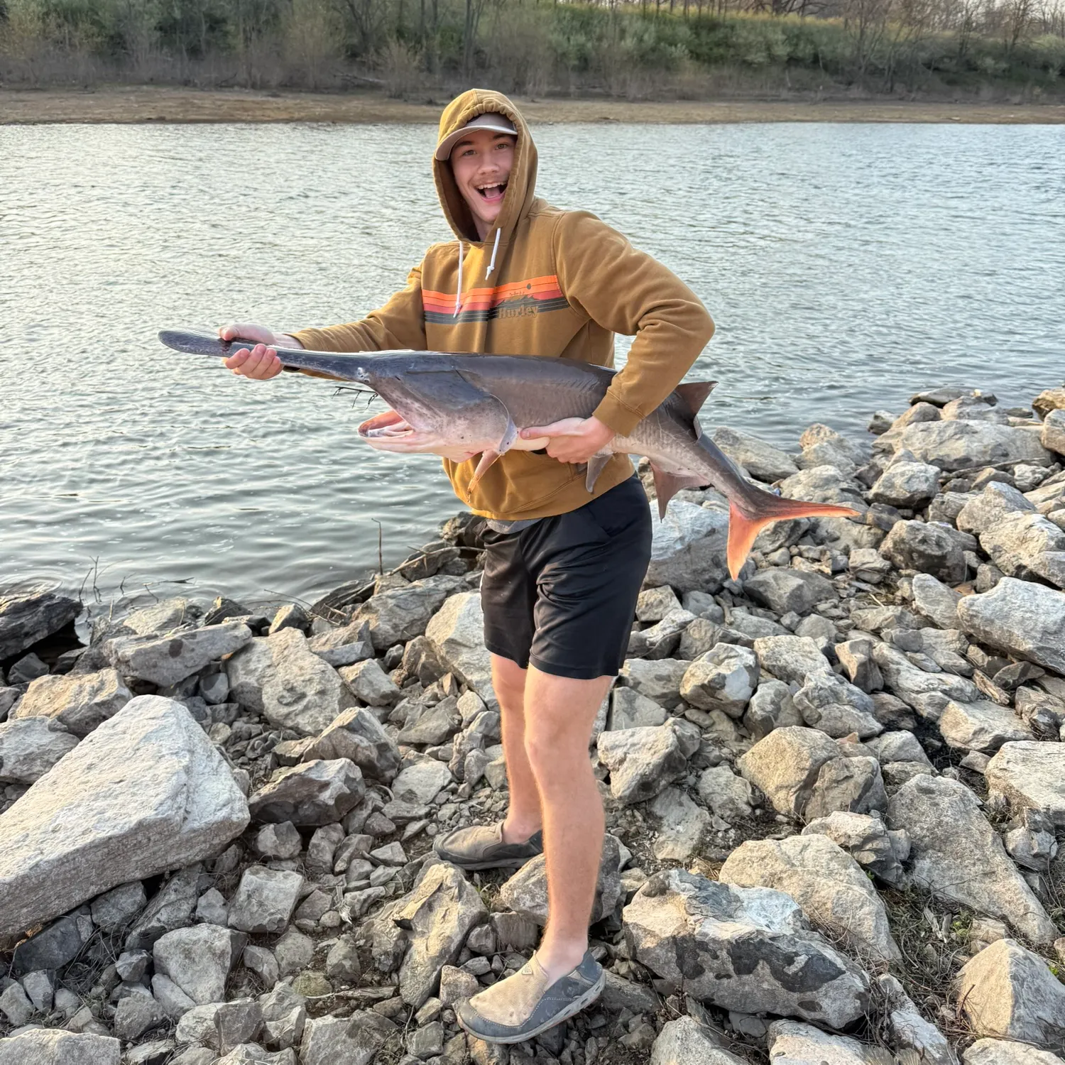 The most recent Paddlefish catches on Fishbrain