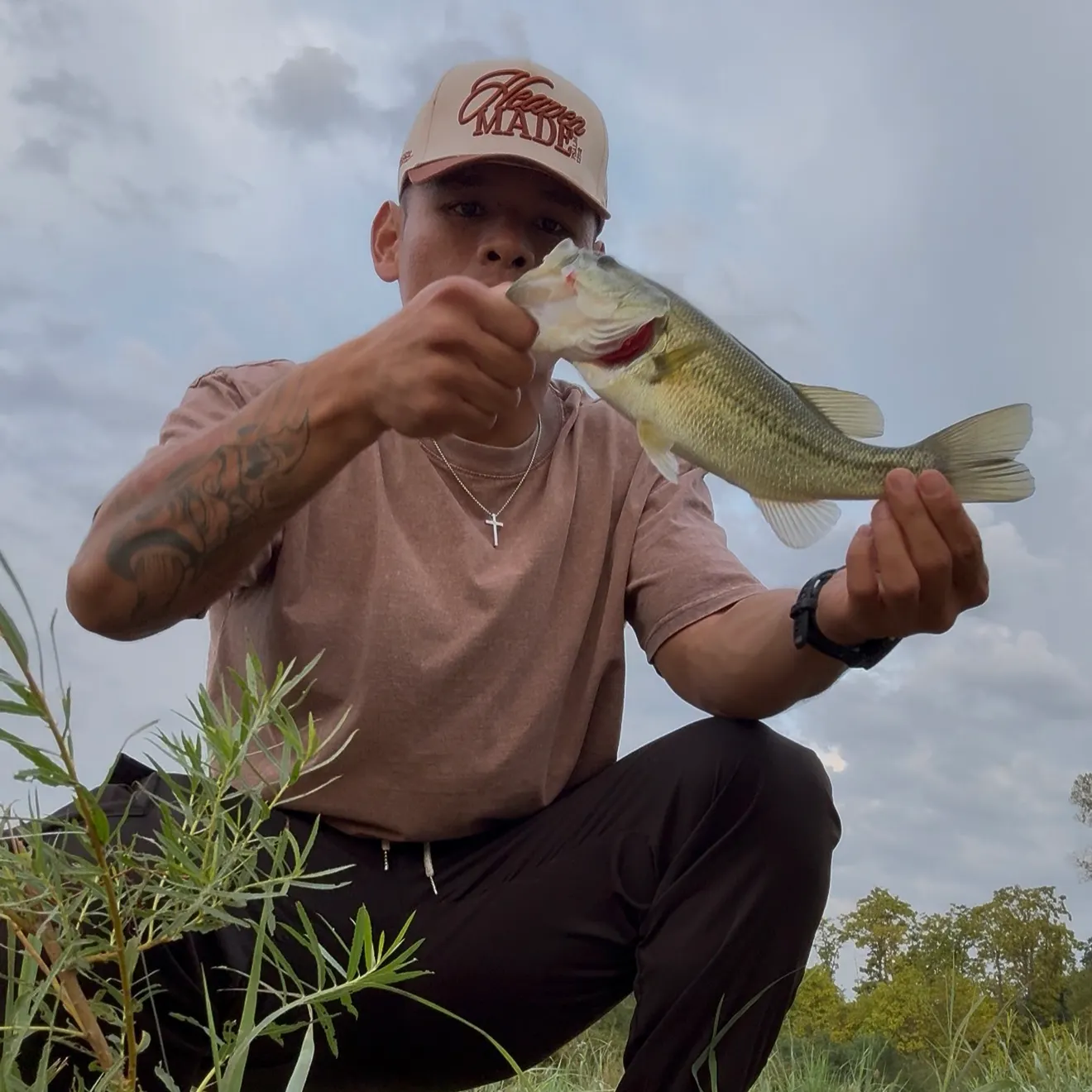 Largemouth bass caught on Fishbrain
