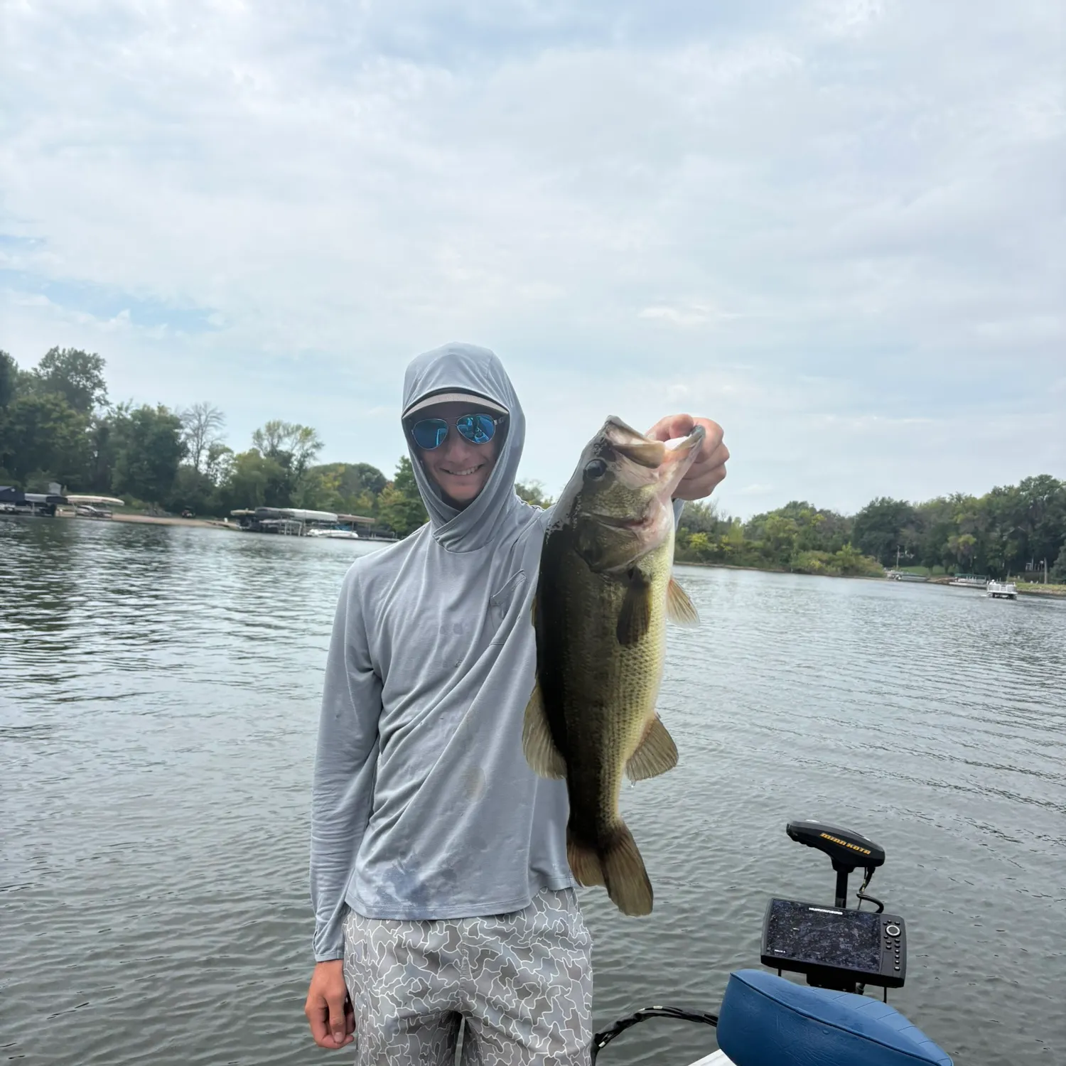 Largemouth bass caught on Fishbrain