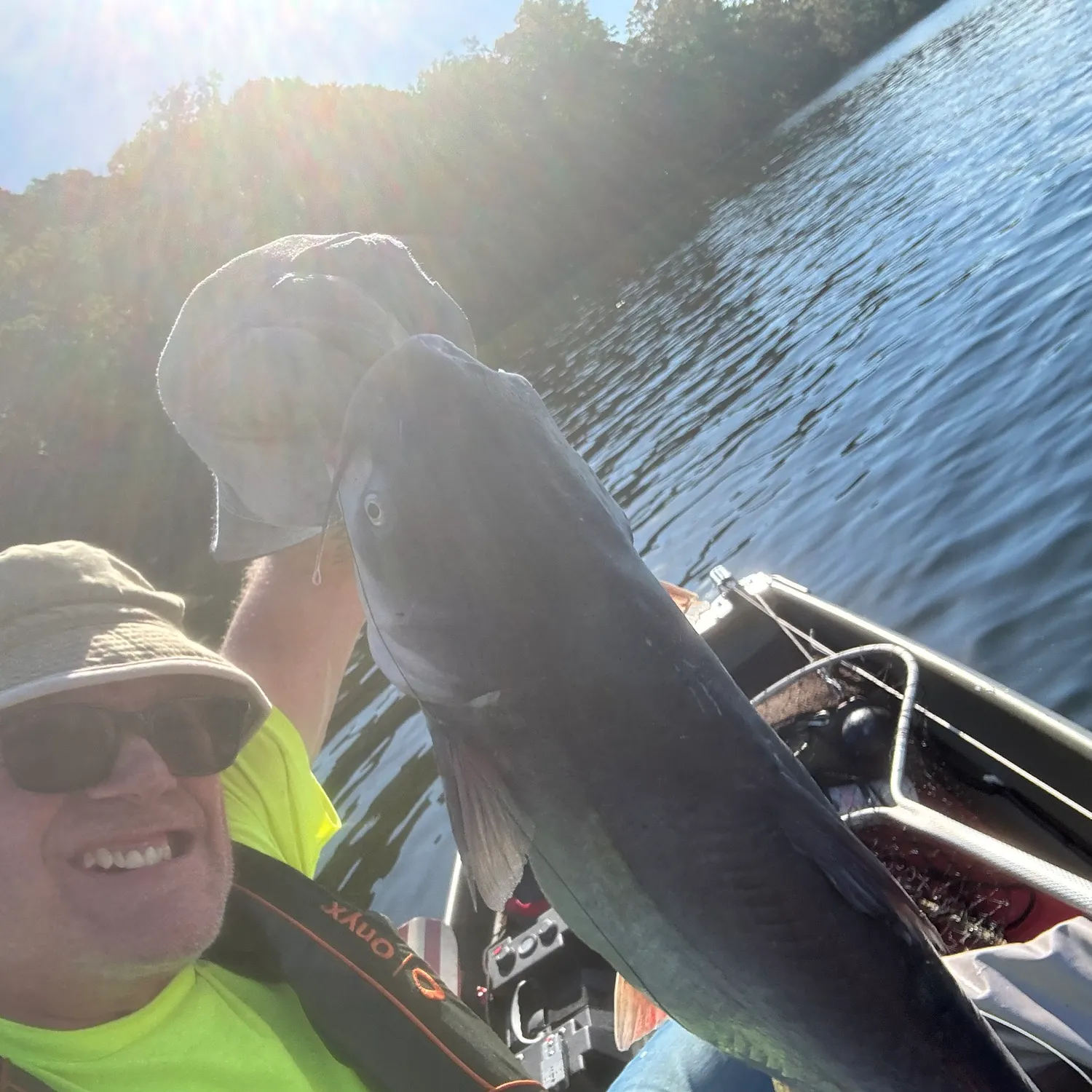 Blue catfish caught on Fishbrain