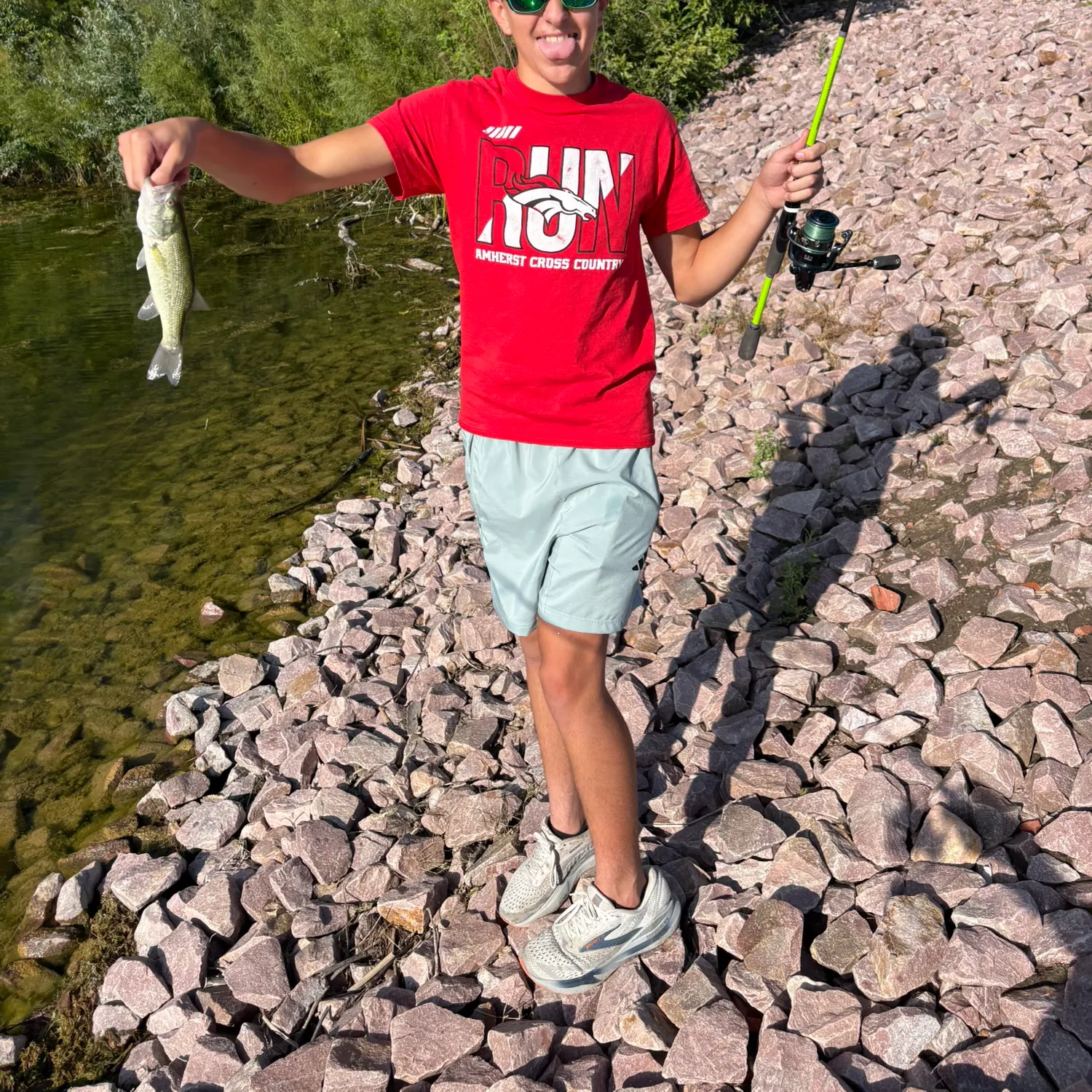 Largemouth bass caught on Fishbrain