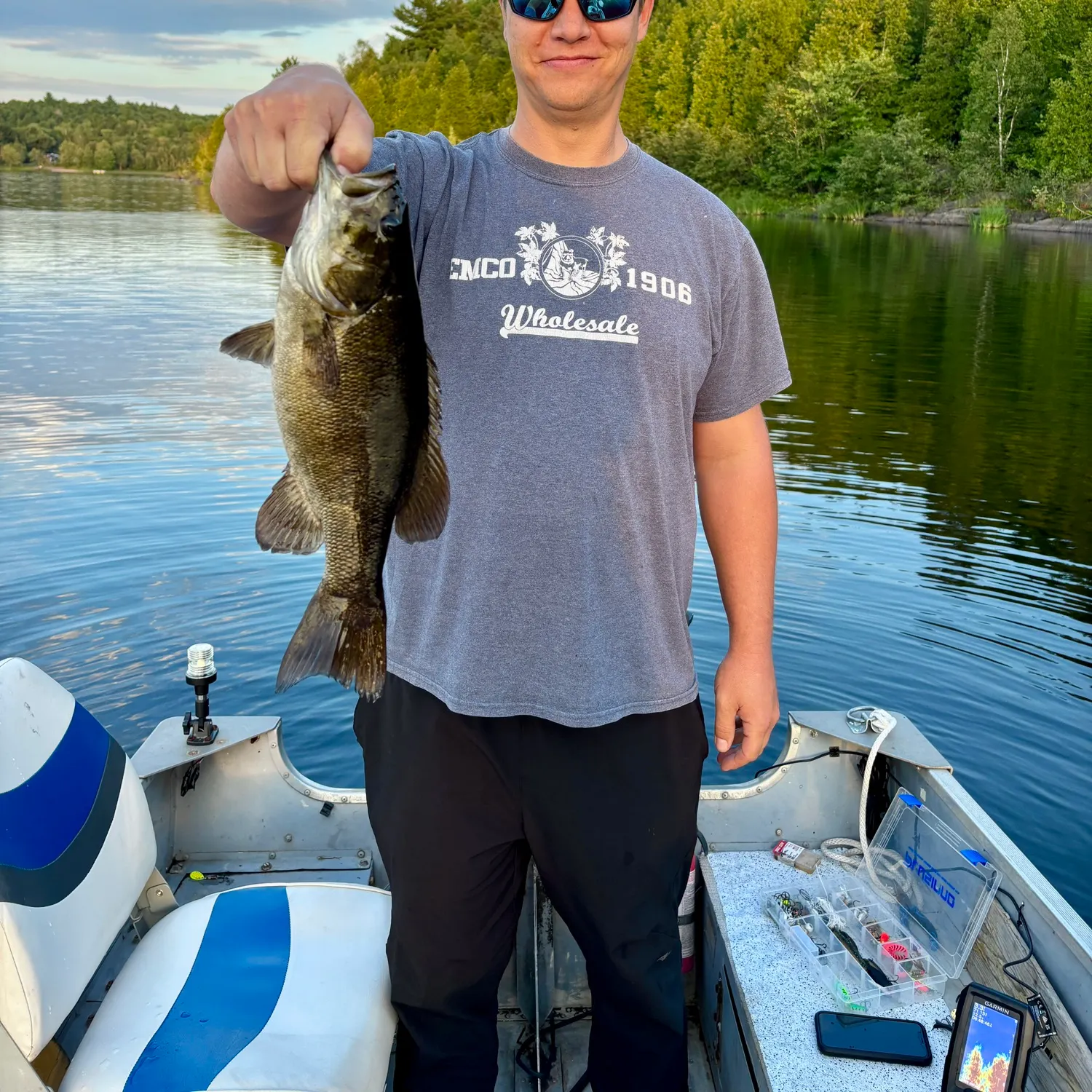 Largemouth bass caught on Fishbrain