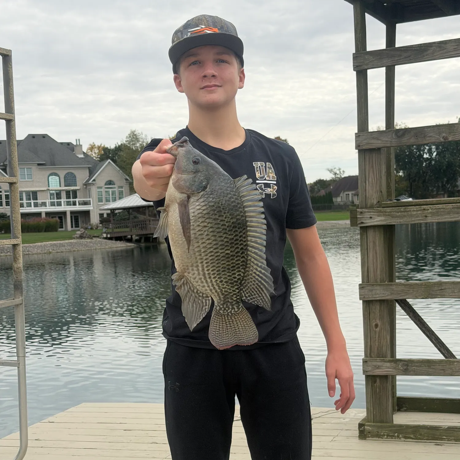 Nile tilapia caught on Fishbrain