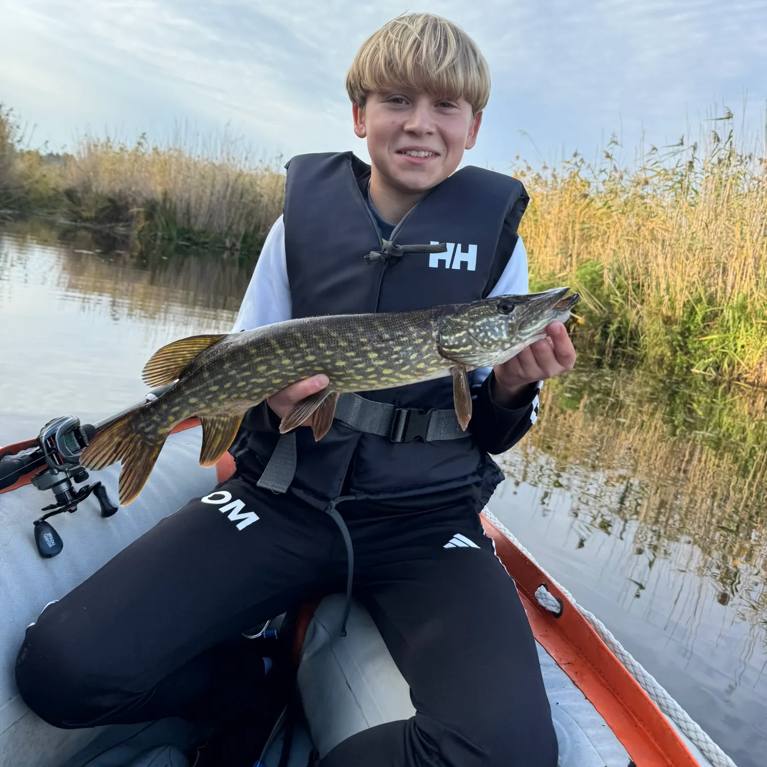 Northern pike caught on Fishbrain