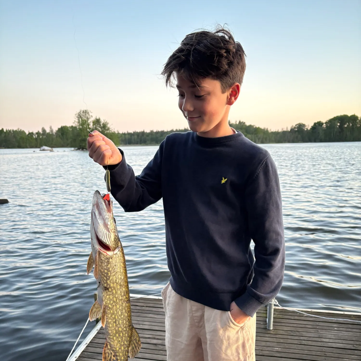 Northern pike caught on Fishbrain