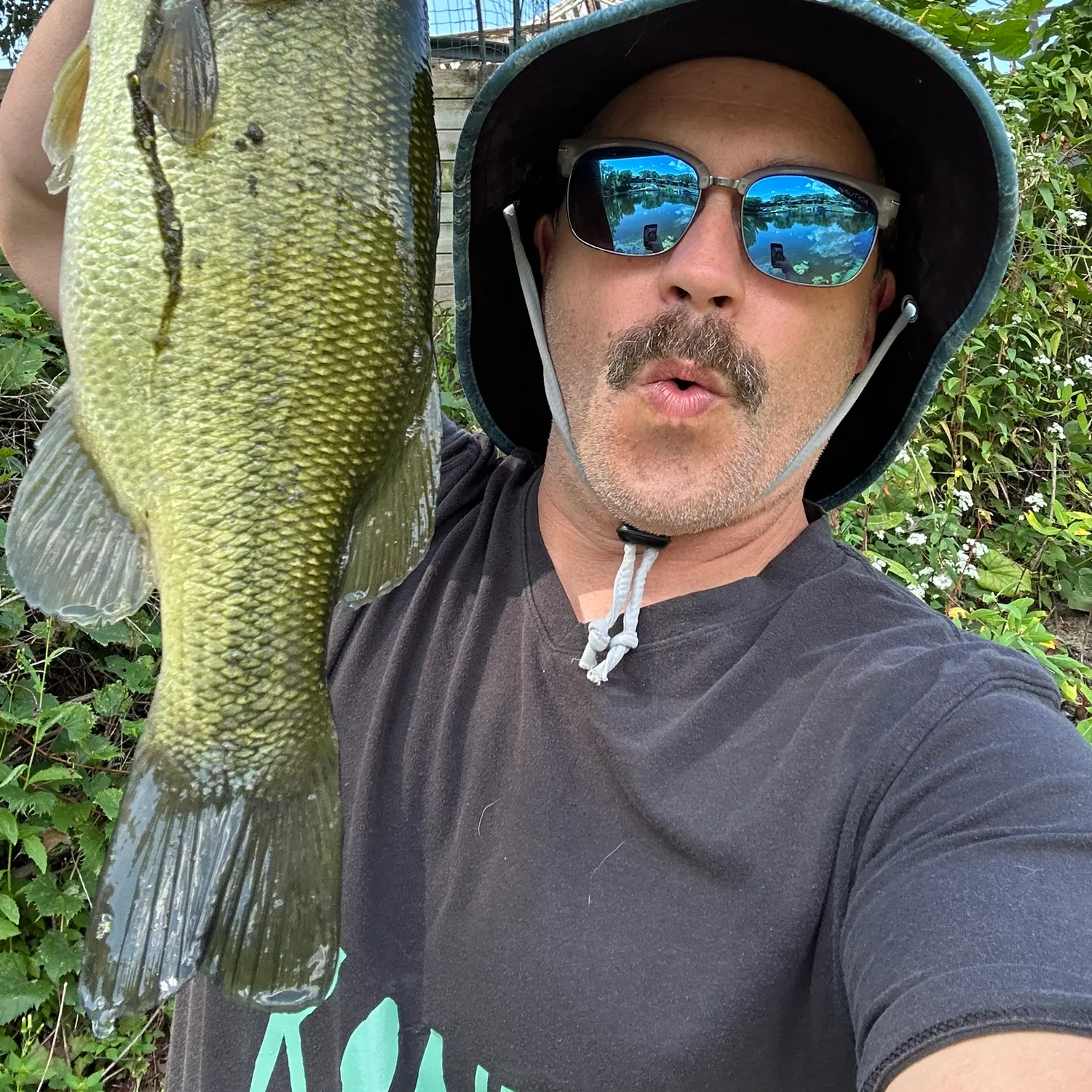 Largemouth bass caught on Fishbrain