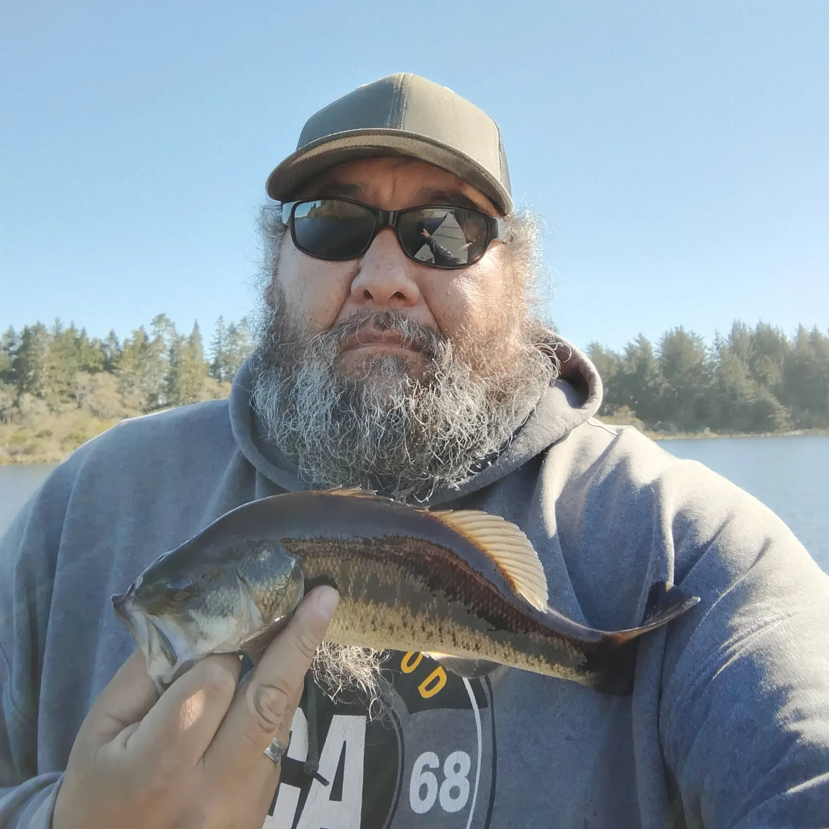 Largemouth bass caught on Fishbrain