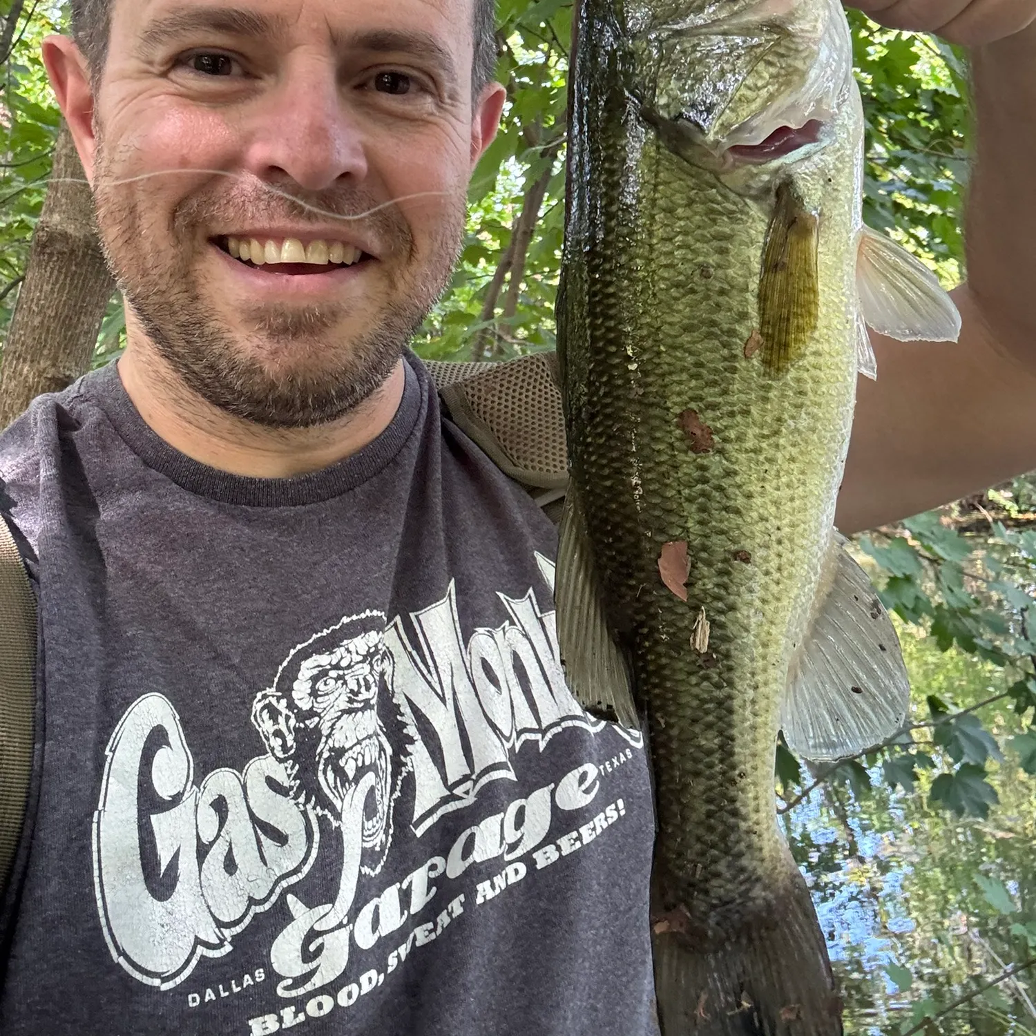 Largemouth bass caught on Fishbrain