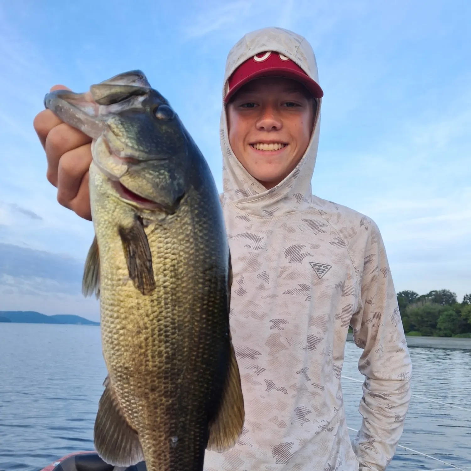 Largemouth bass caught on Fishbrain