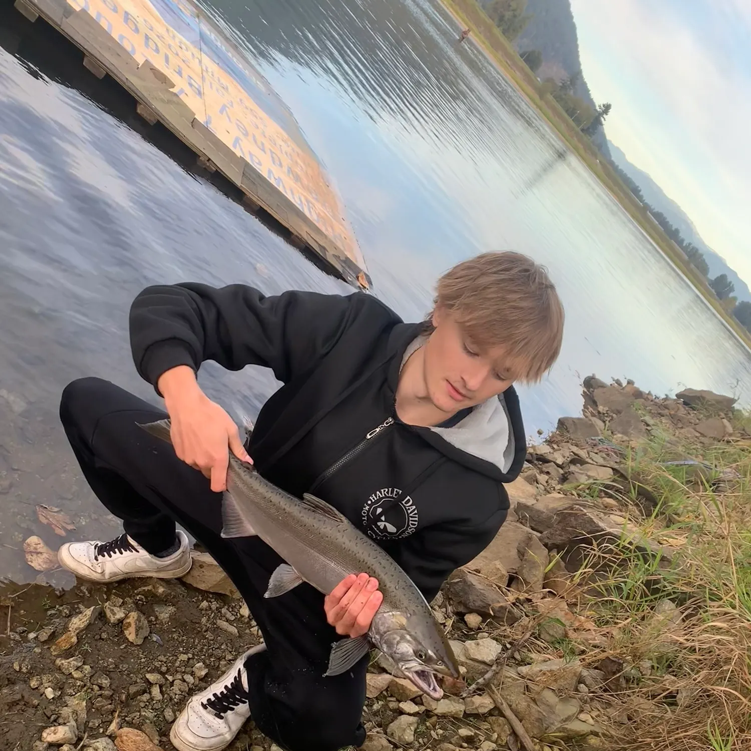 Coho salmon caught on Fishbrain