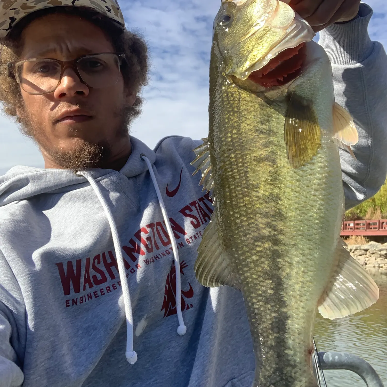 Largemouth bass caught on Fishbrain