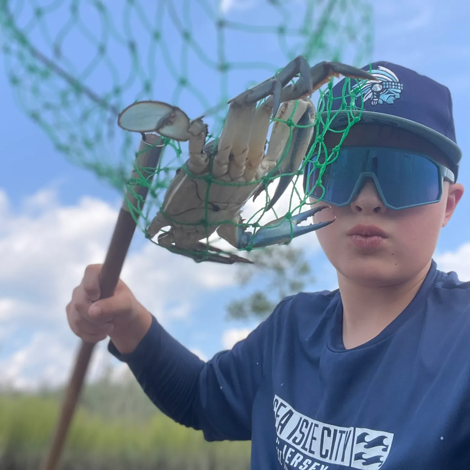 Blue crab caught on Fishbrain