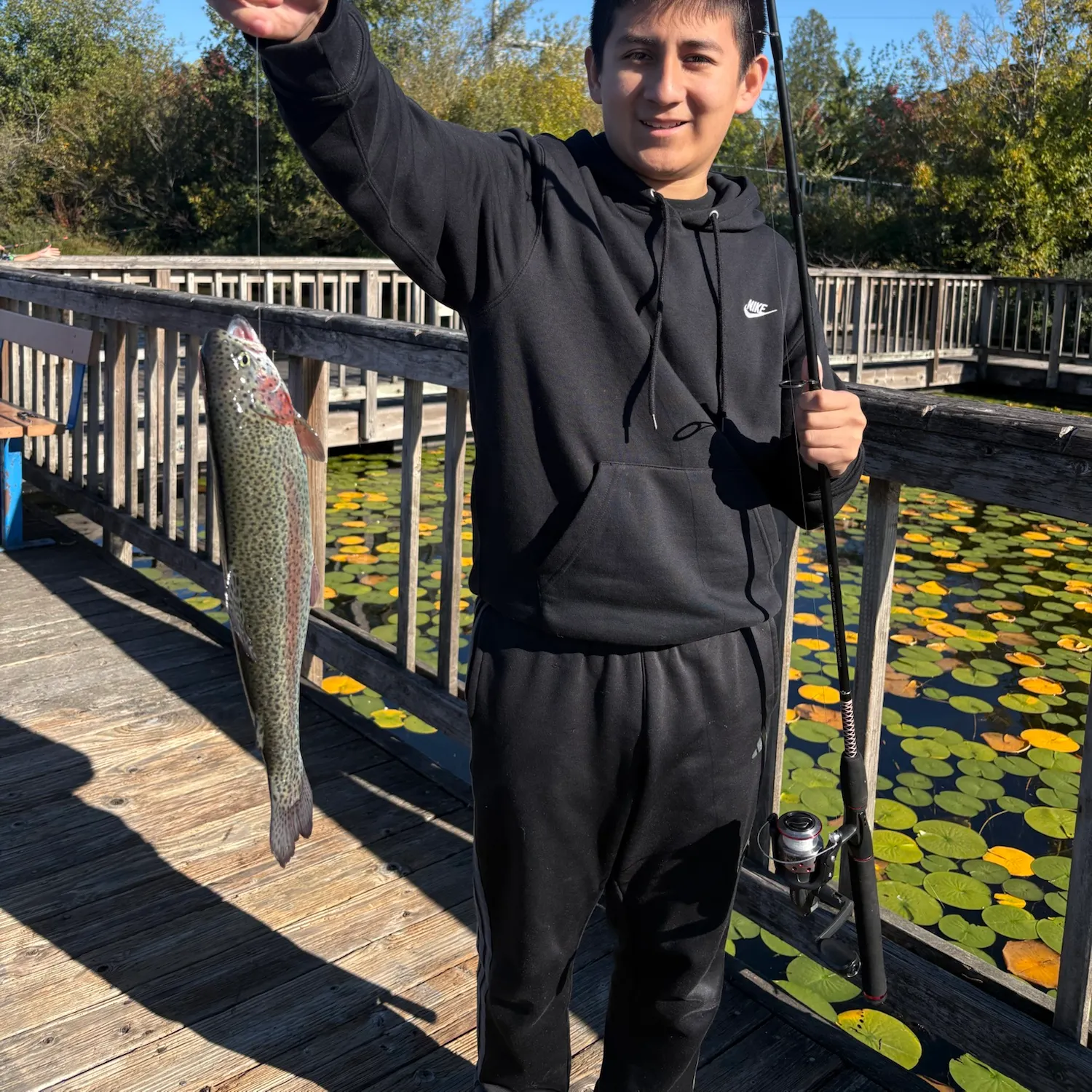 Rainbow trout caught on Fishbrain
