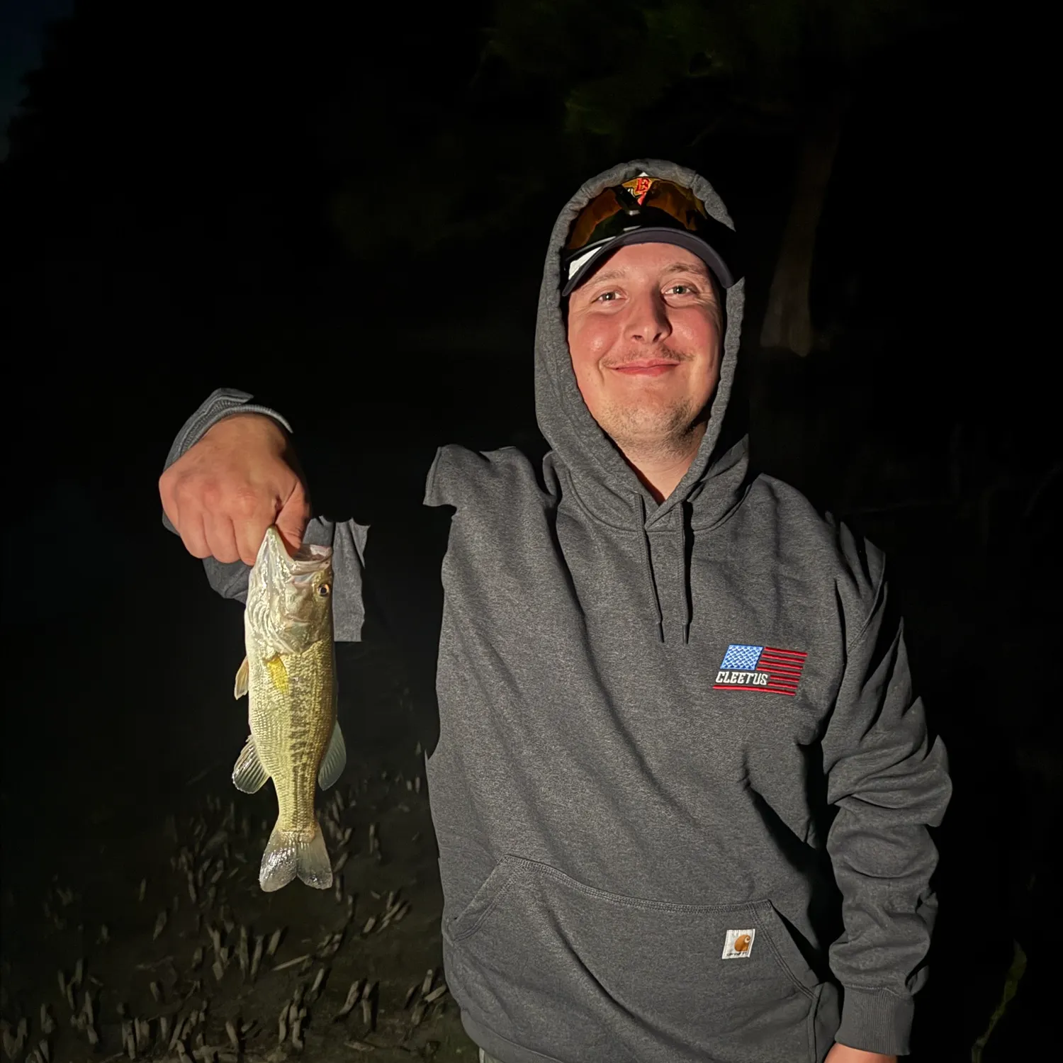 Largemouth bass caught on Fishbrain