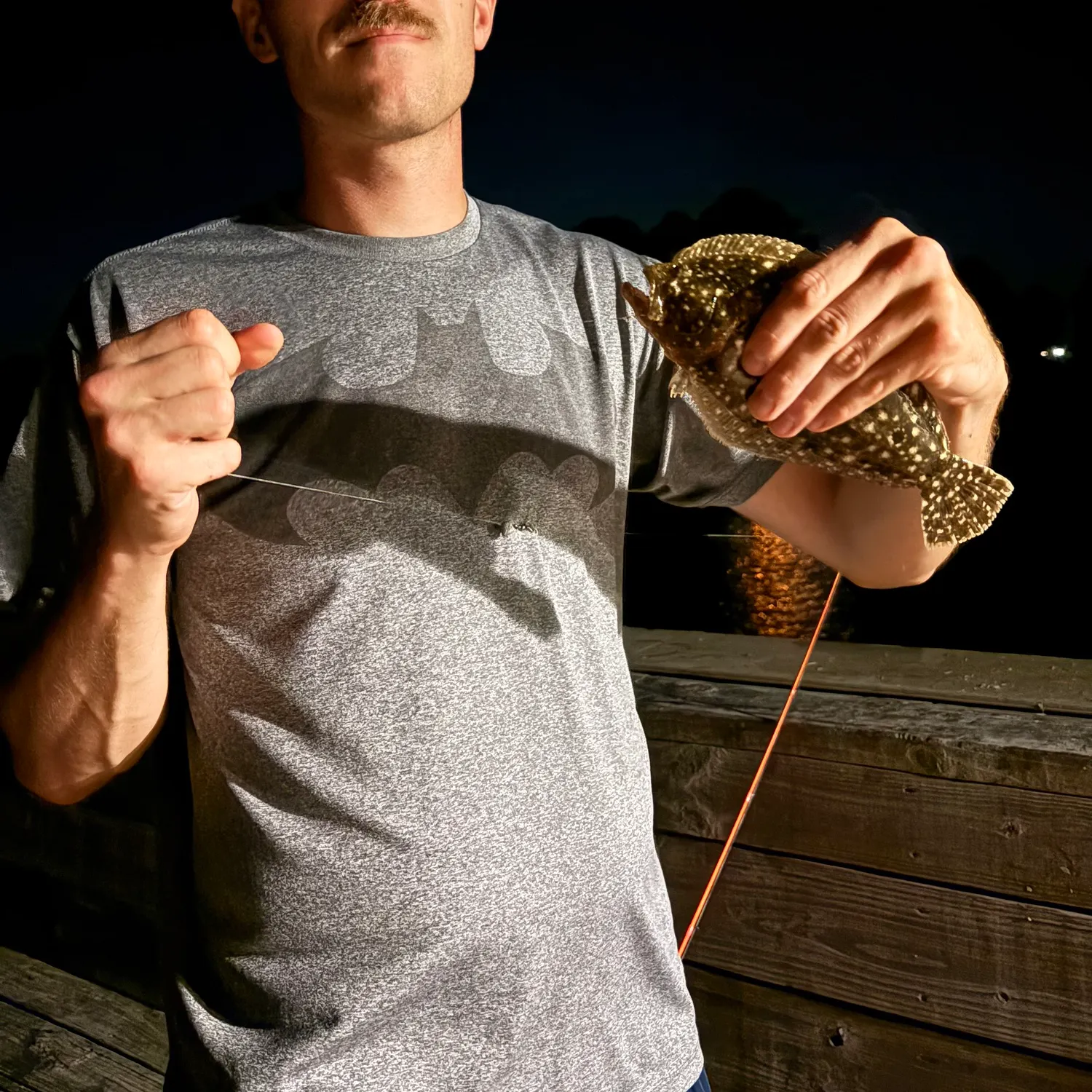Gulf flounder caught on Fishbrain