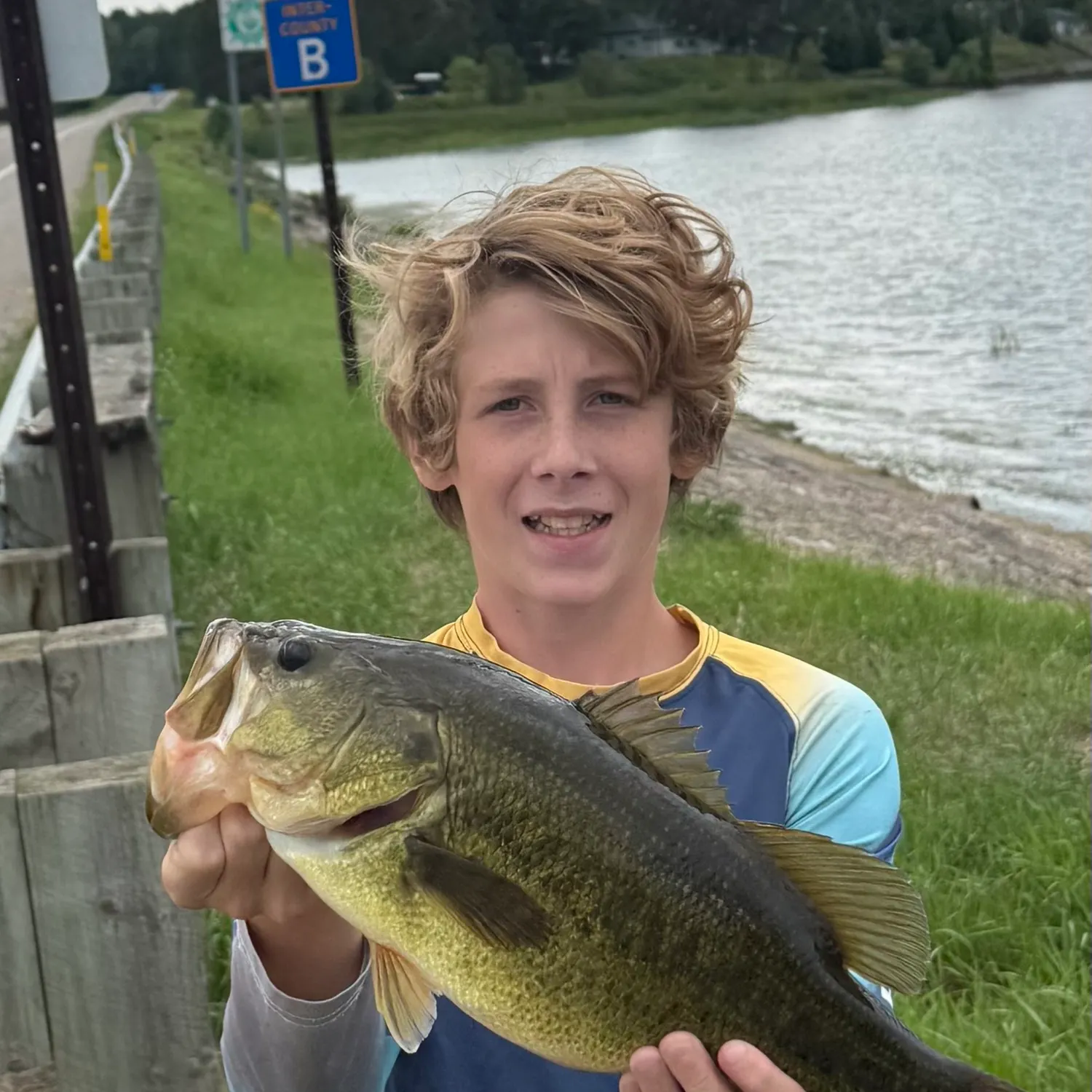 Largemouth bass caught on Fishbrain