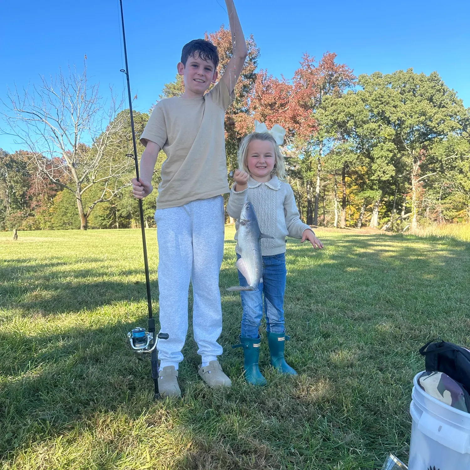Blue catfish caught on Fishbrain