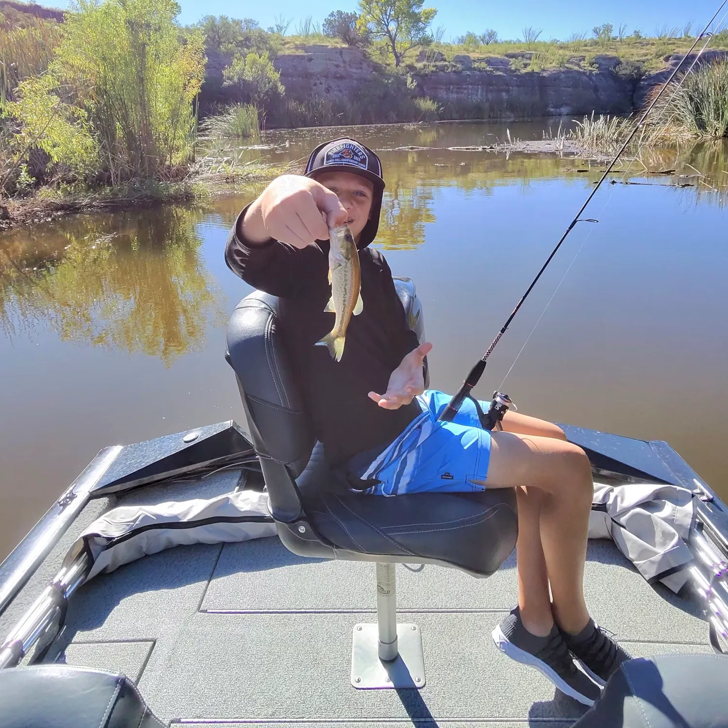 Largemouth bass caught on Fishbrain