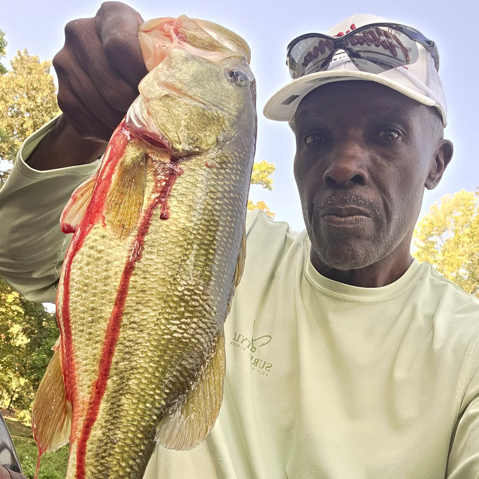 Largemouth bass caught on Fishbrain