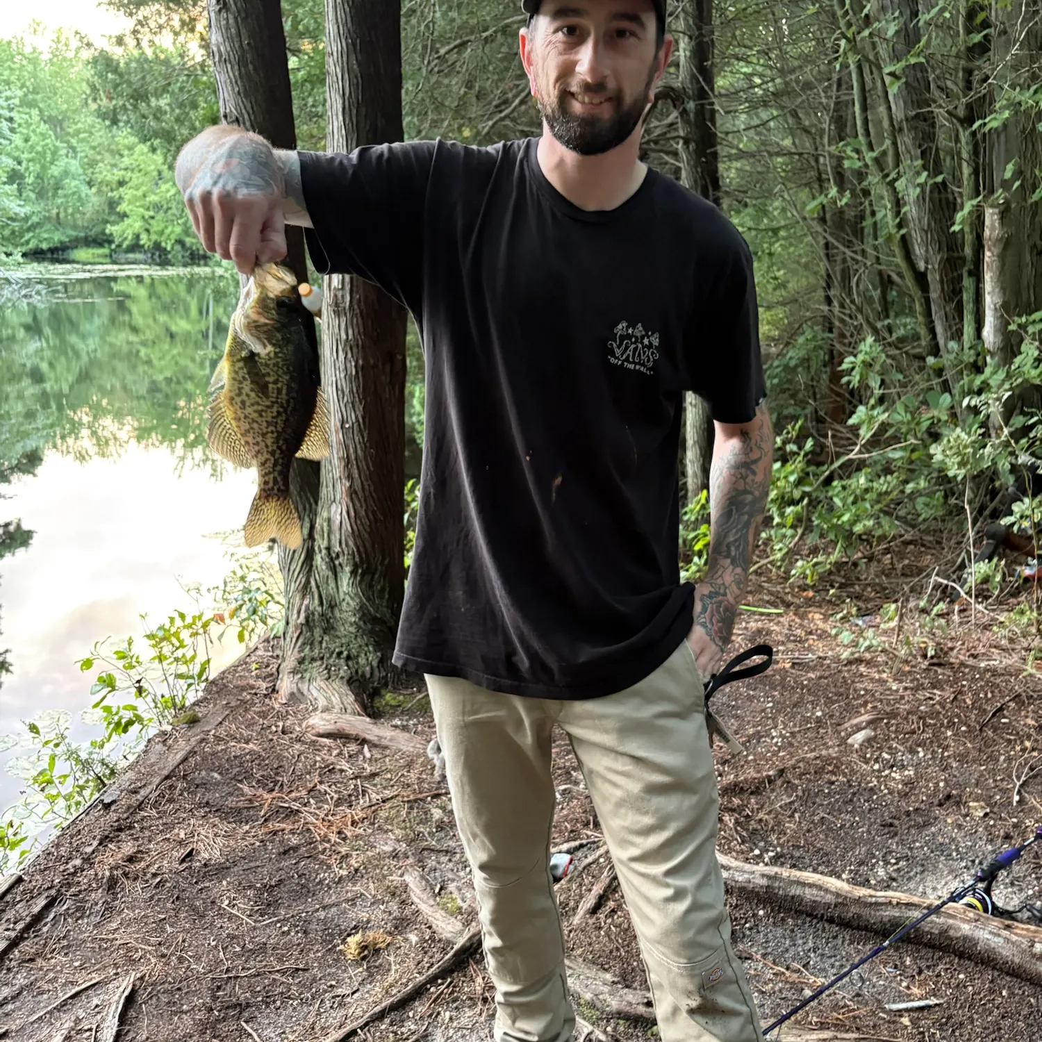 Black crappie caught on Fishbrain
