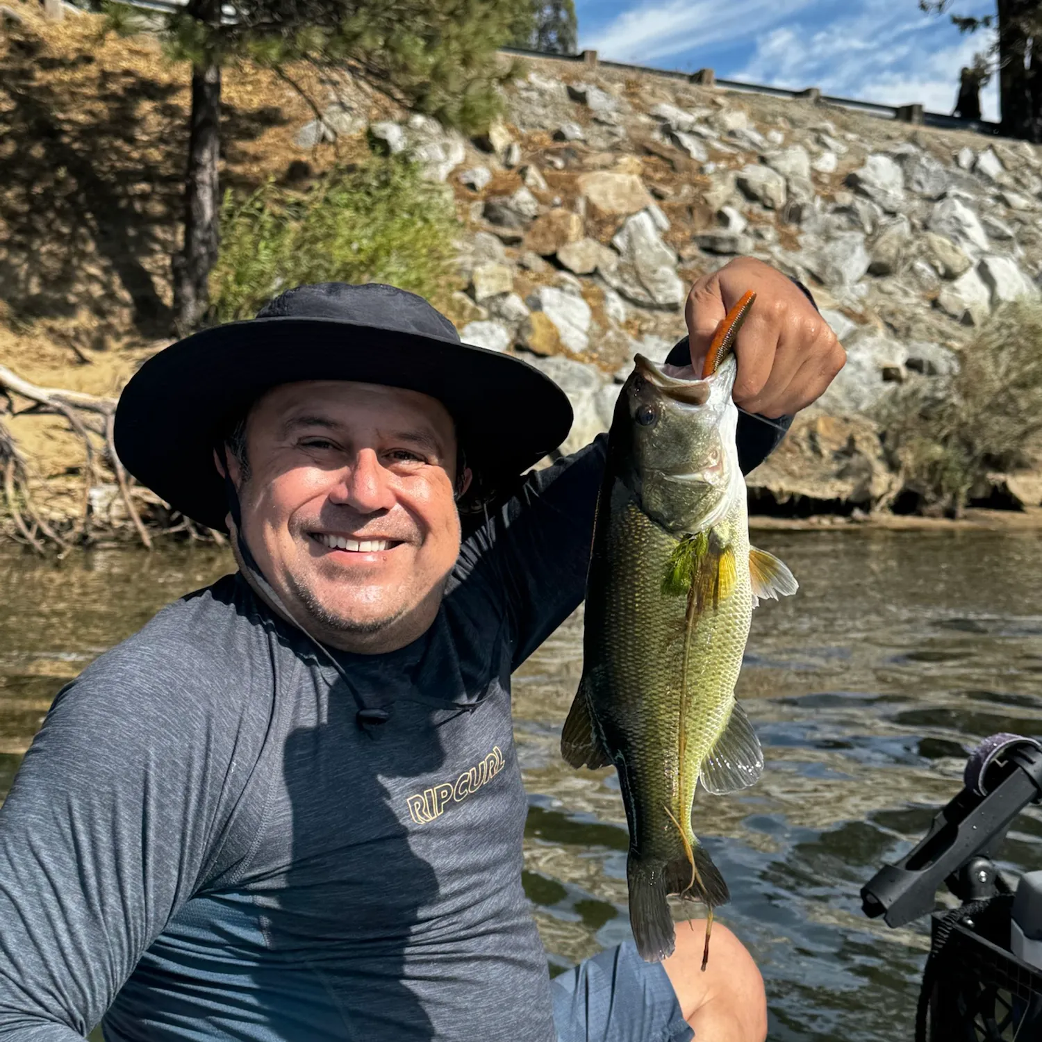 Largemouth bass caught on Fishbrain