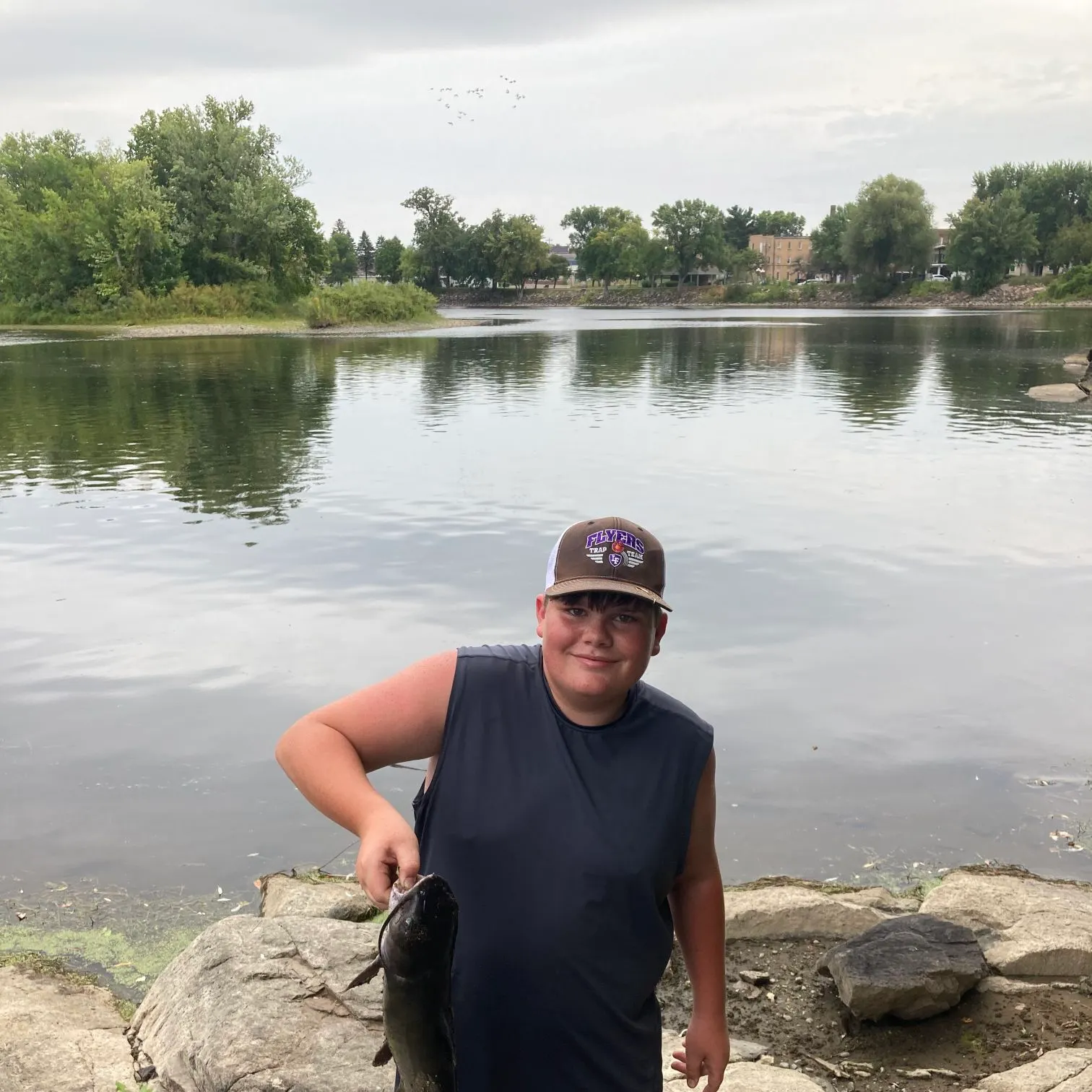 Blue catfish caught on Fishbrain